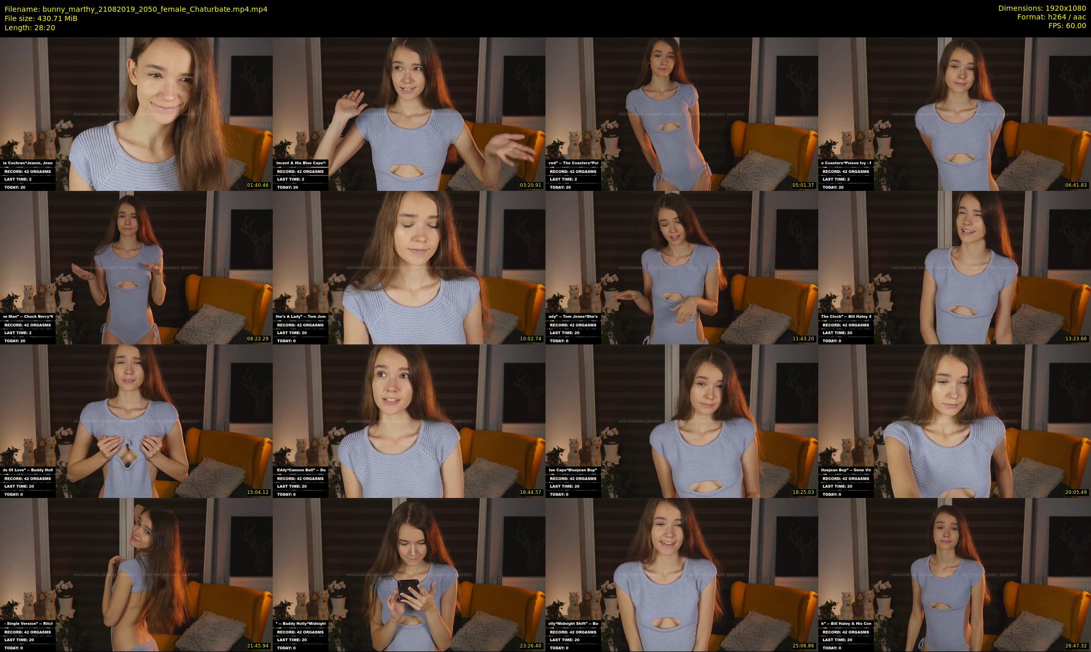 bunny_marthy — 29 minute Chaturbate female cam show recording, 1080p, Aug 21, 2019