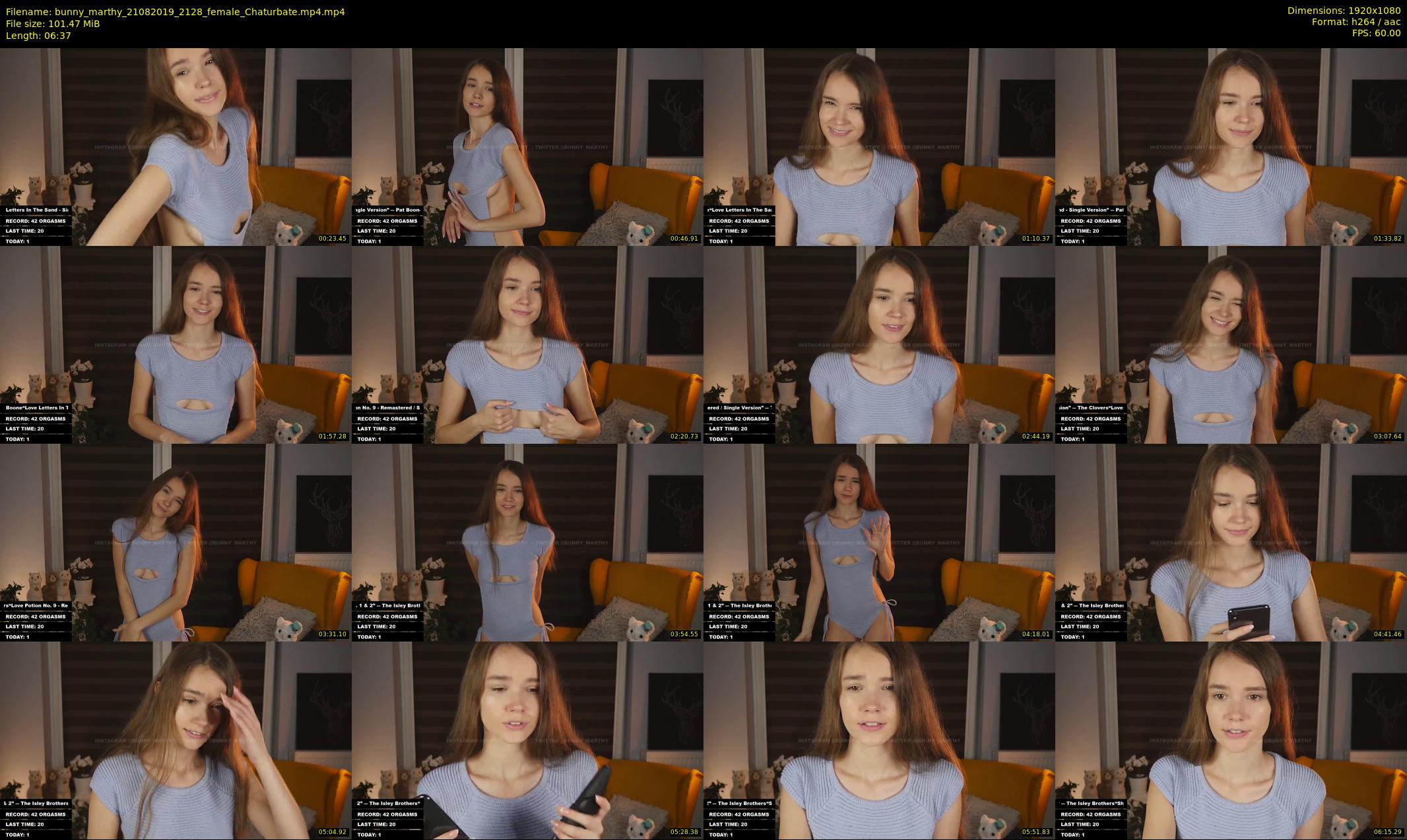 bunny_marthy — 7 minute Chaturbate female cam show recording, 1080p, Aug 21, 2019