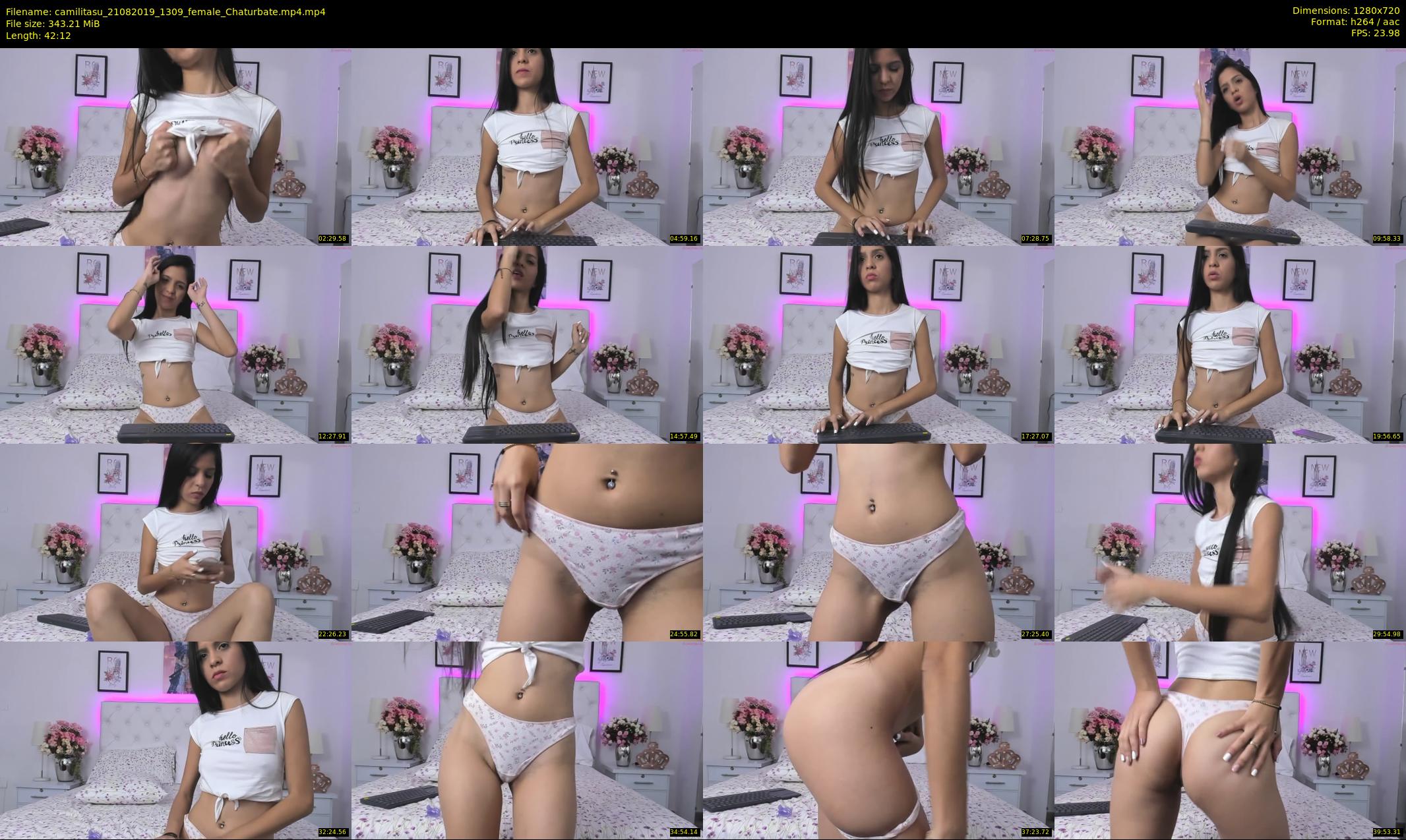 camilitasu — 43 minute Chaturbate female cam show recording, 720p, Aug 21, 2019