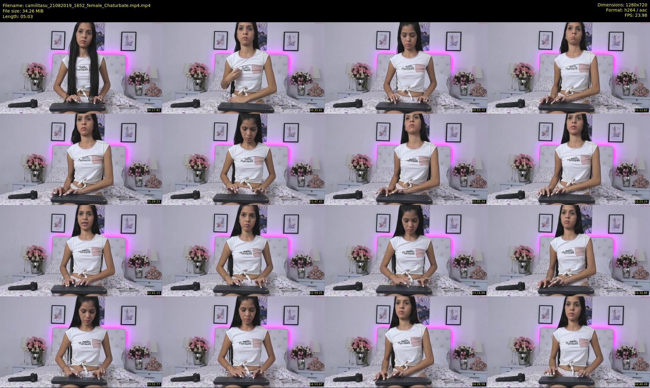 camilitasu — 6 minute Chaturbate female cam show recording, 720p, Aug 21, 2019