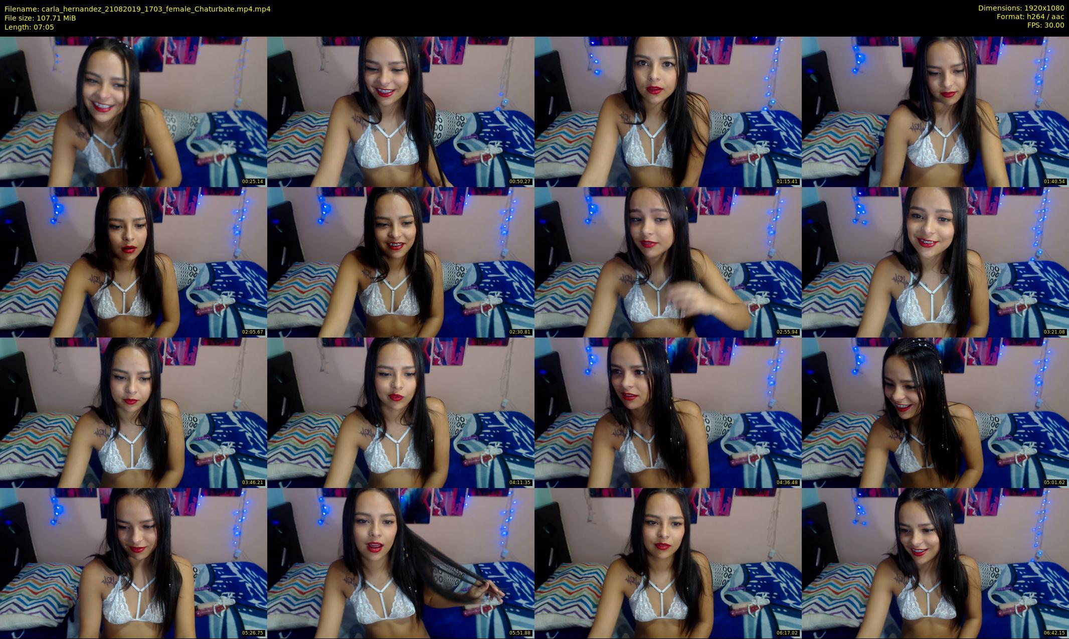 carla_hernandez — 8 minute Chaturbate female cam show recording, 1080p, Aug 21, 2019