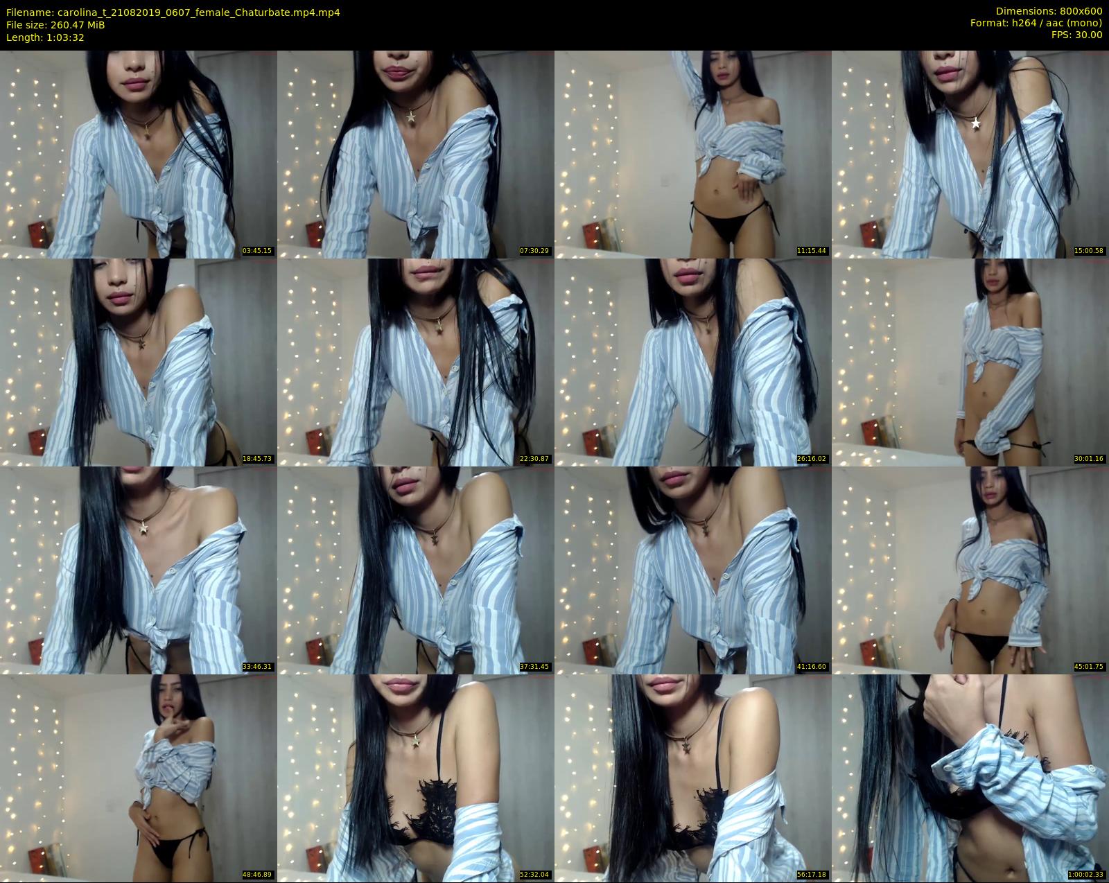 carolina_t — 64 minute Chaturbate female cam show recording, 480p, Aug 21, 2019
