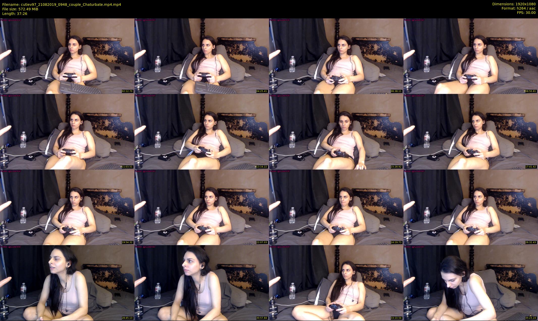 cutiev97 — 38 minute Chaturbate couple cam show recording, 1080p, Aug 21, 2019
