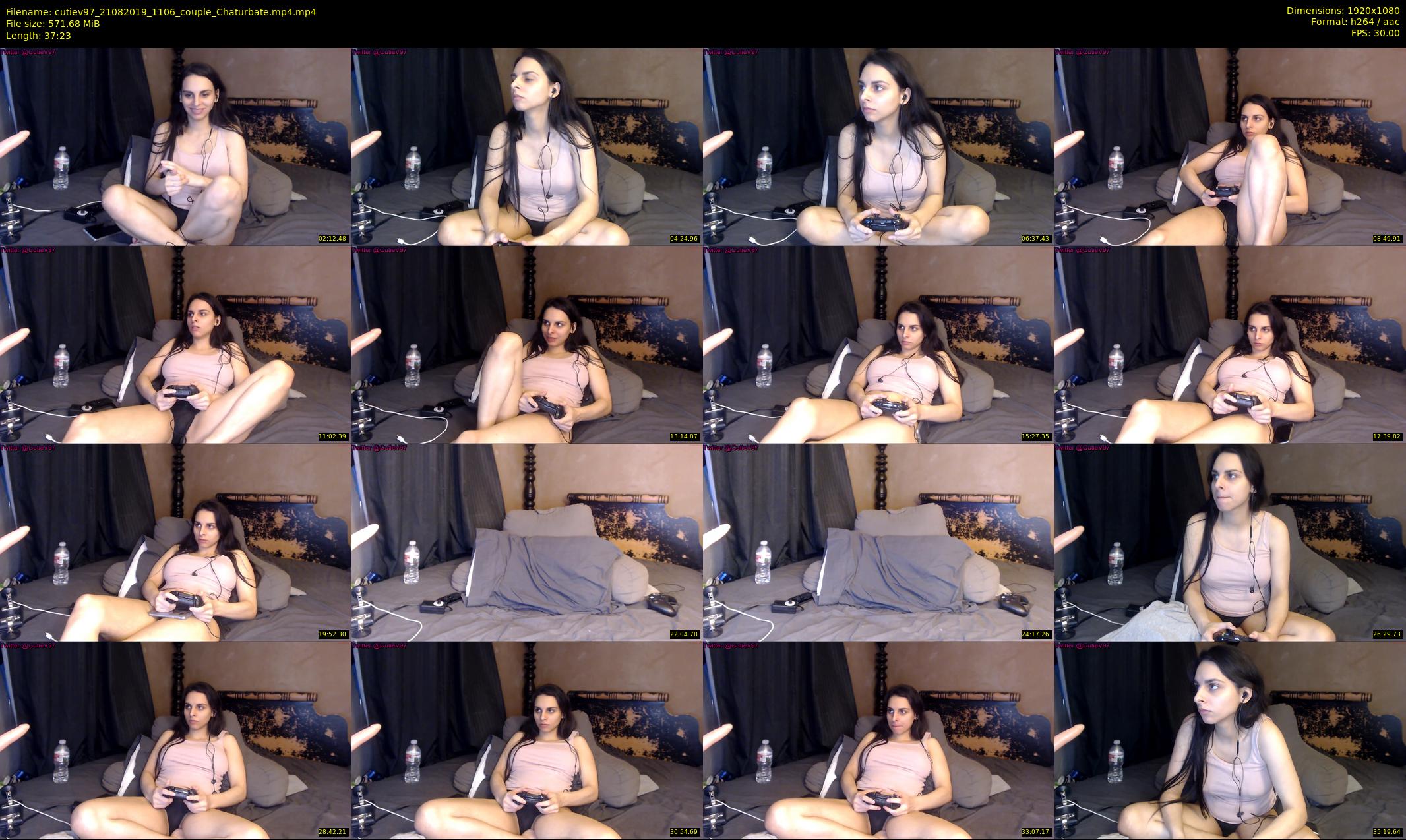 cutiev97 — 38 minute Chaturbate couple cam show recording, 1080p, Aug 21, 2019