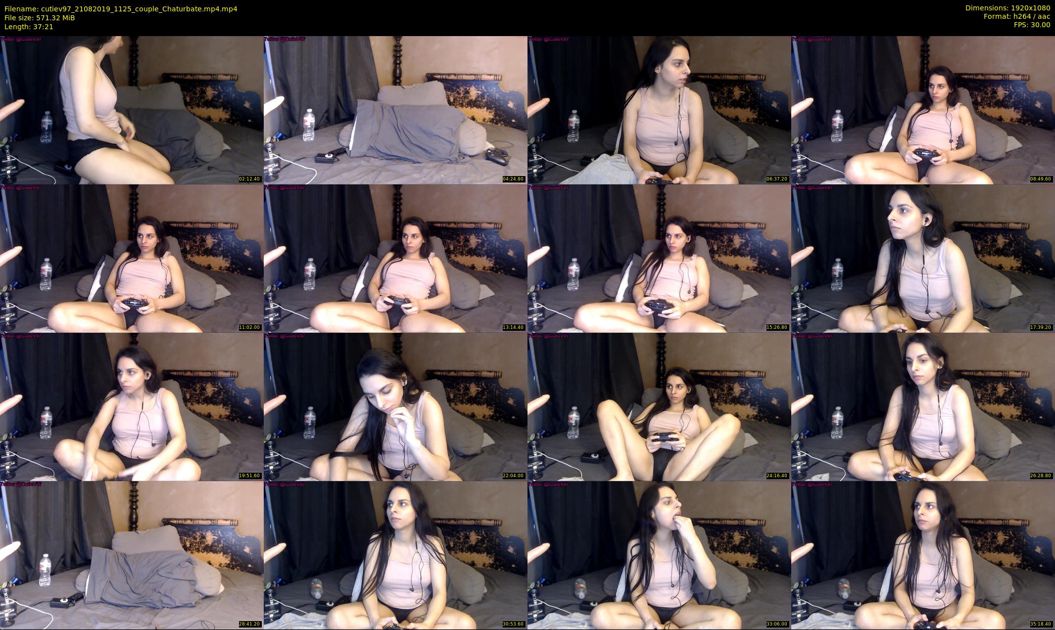 cutiev97 — 38 minute Chaturbate couple cam show recording, 1080p, Aug 21, 2019