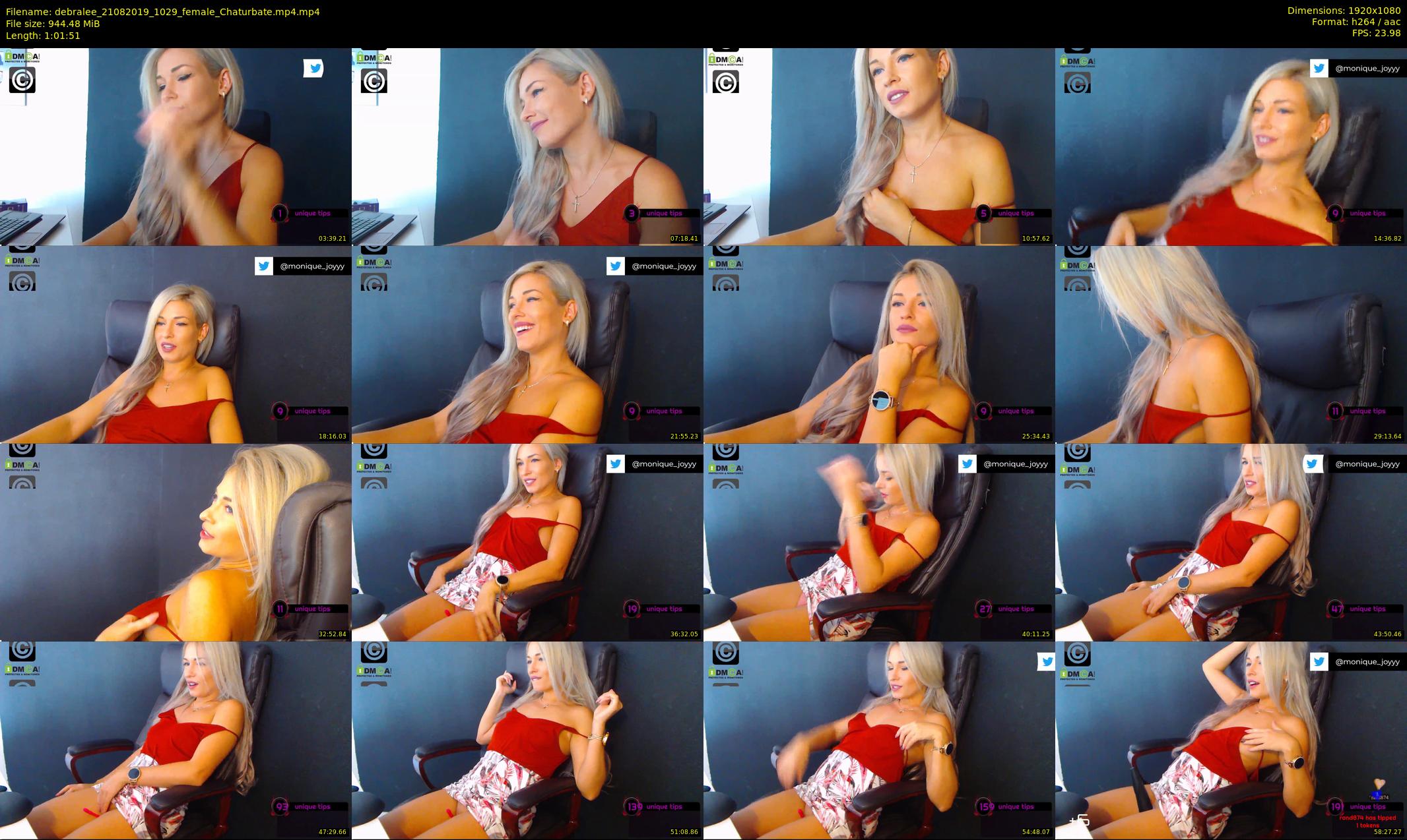 debralee — 62 minute Chaturbate female cam show recording, 1080p, Aug 21, 2019