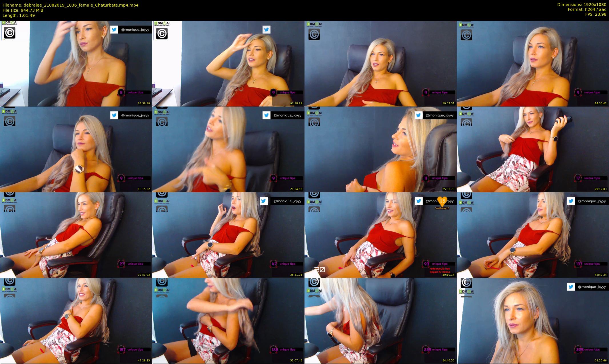 debralee — 62 minute Chaturbate female cam show recording, 1080p, Aug 21, 2019