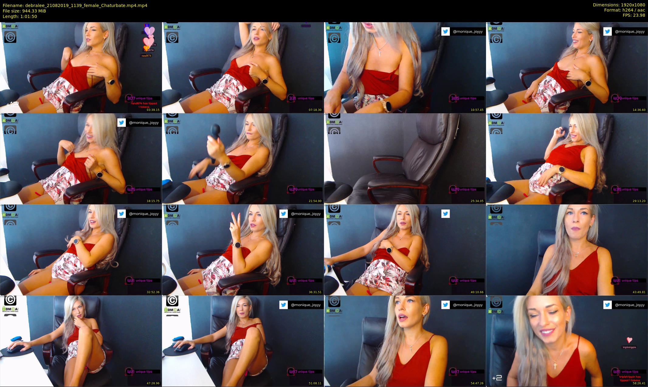 debralee — 62 minute Chaturbate female cam show recording, 1080p, Aug 21, 2019
