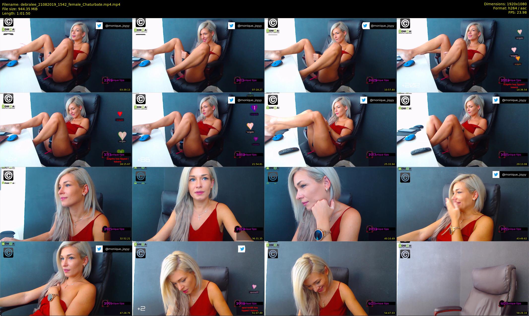 debralee — 62 minute Chaturbate female cam show recording, 1080p, Aug 21, 2019