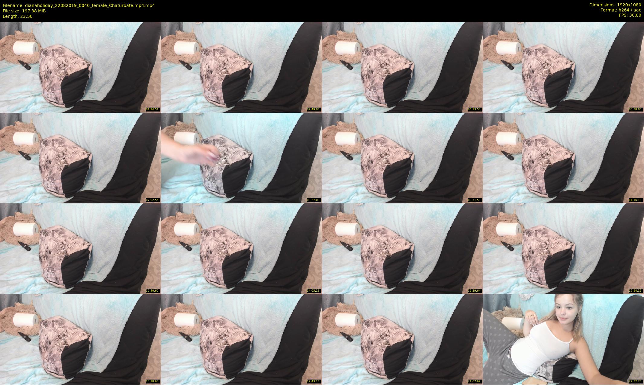 dianaholiday — 24 minute Chaturbate female cam show recording, 1080p, Aug 22, 2019