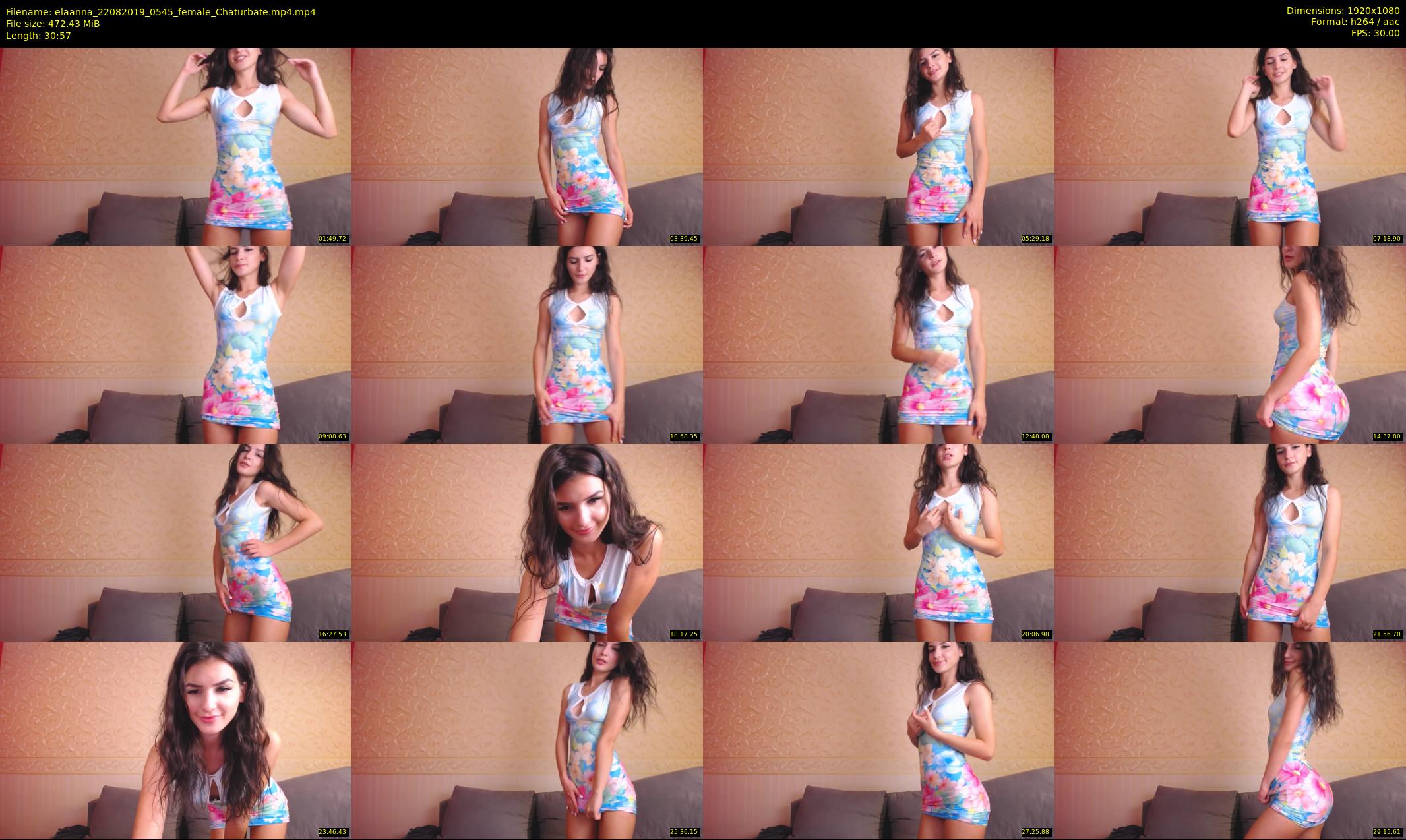 elaanna — 31 minute Chaturbate female cam show recording, 1080p, Aug 22, 2019