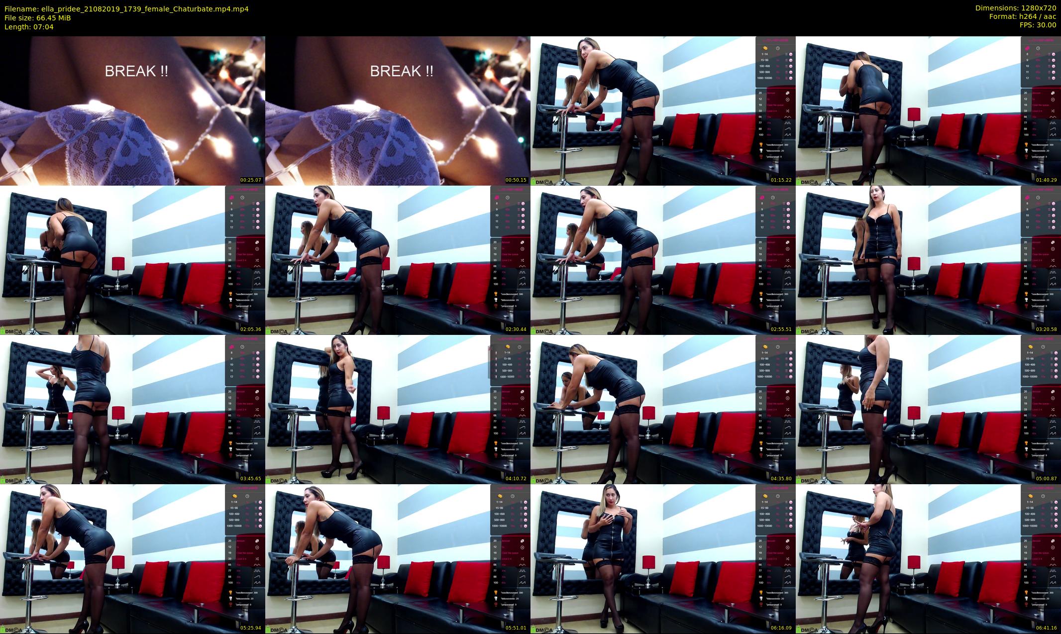 ella_pridee — 8 minute Chaturbate female cam show recording, 720p, Aug 21, 2019