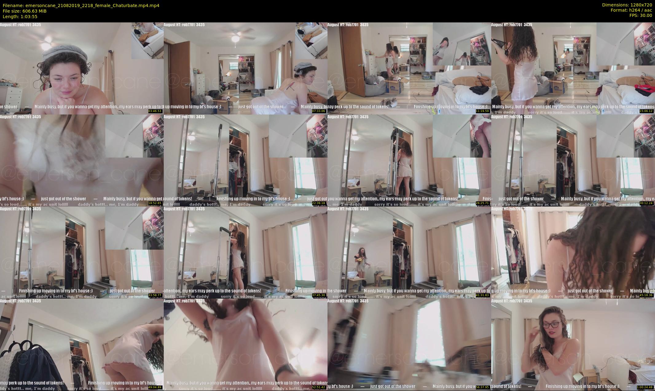 emersoncane — 64 minute Chaturbate female cam show recording, 720p, Aug 21, 2019