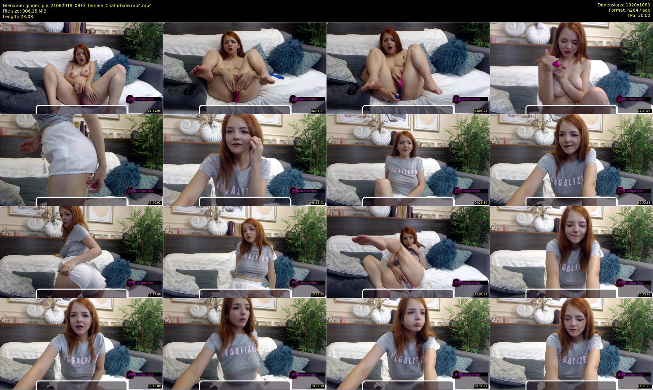 ginger_pie — 24 minute Chaturbate female cam show recording, 1080p, Aug 21, 2019