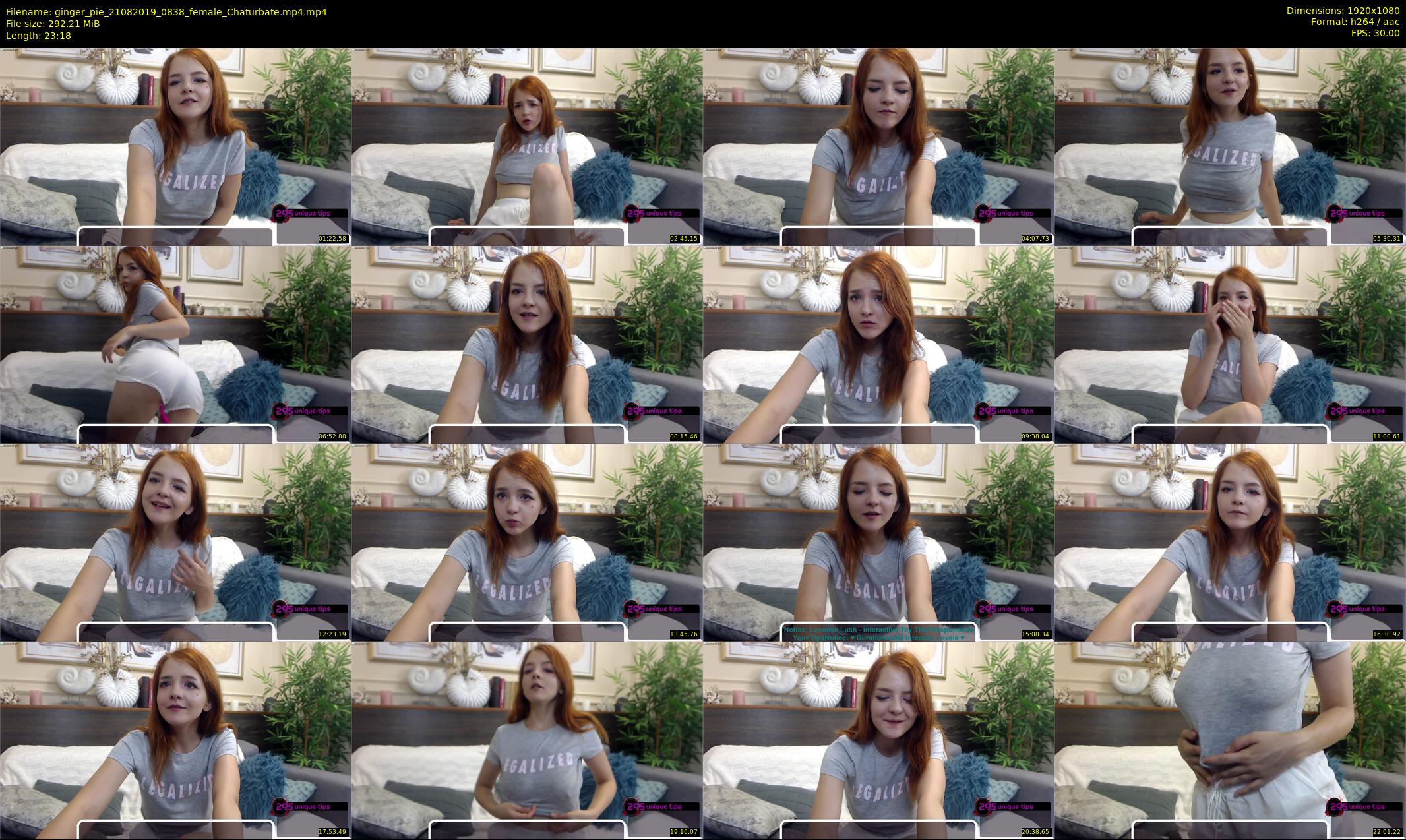 ginger_pie — 24 minute Chaturbate female cam show recording, 1080p, Aug 21, 2019