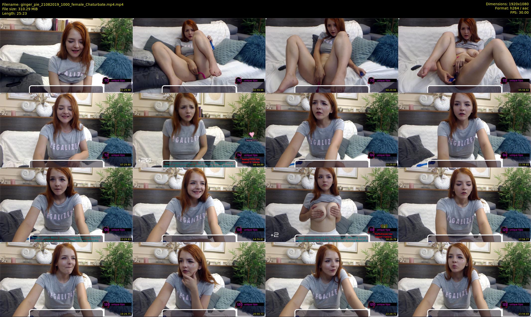 ginger_pie — 26 minute Chaturbate female cam show recording, 1080p, Aug 21, 2019
