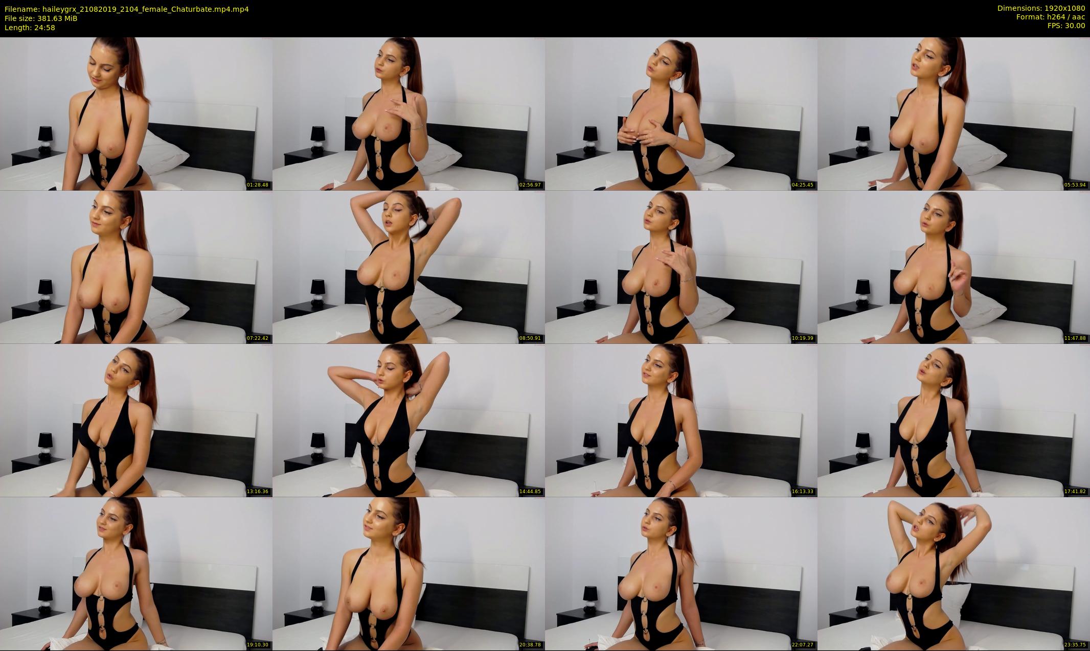 haileygrx — 25 minute Chaturbate female cam show recording, 1080p, Aug 21, 2019