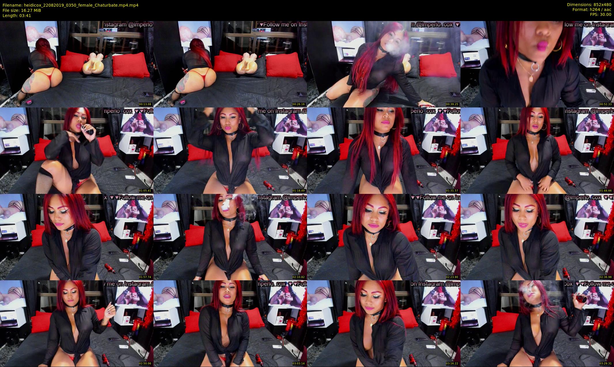 heidicox — 4 minute Chaturbate female cam show recording, 480p, Aug 22, 2019