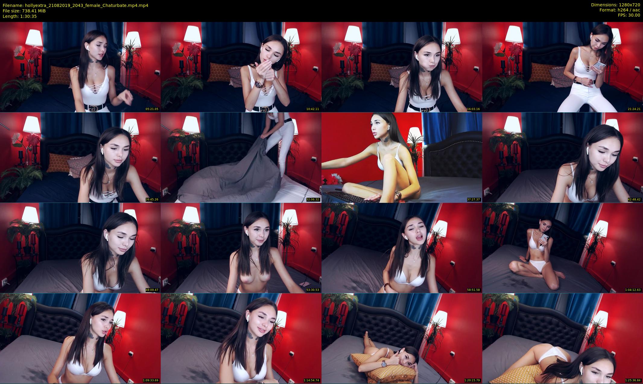 hollyextra — 91 minute Chaturbate female cam show recording, 720p, Aug 21, 2019