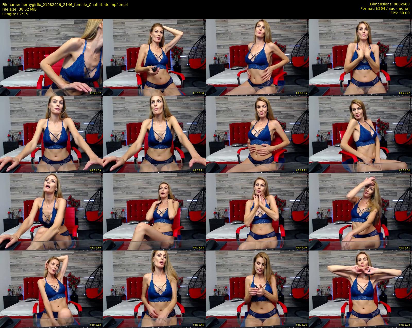 hornygirllx — 8 minute Chaturbate female cam show recording, 480p, Aug 21, 2019