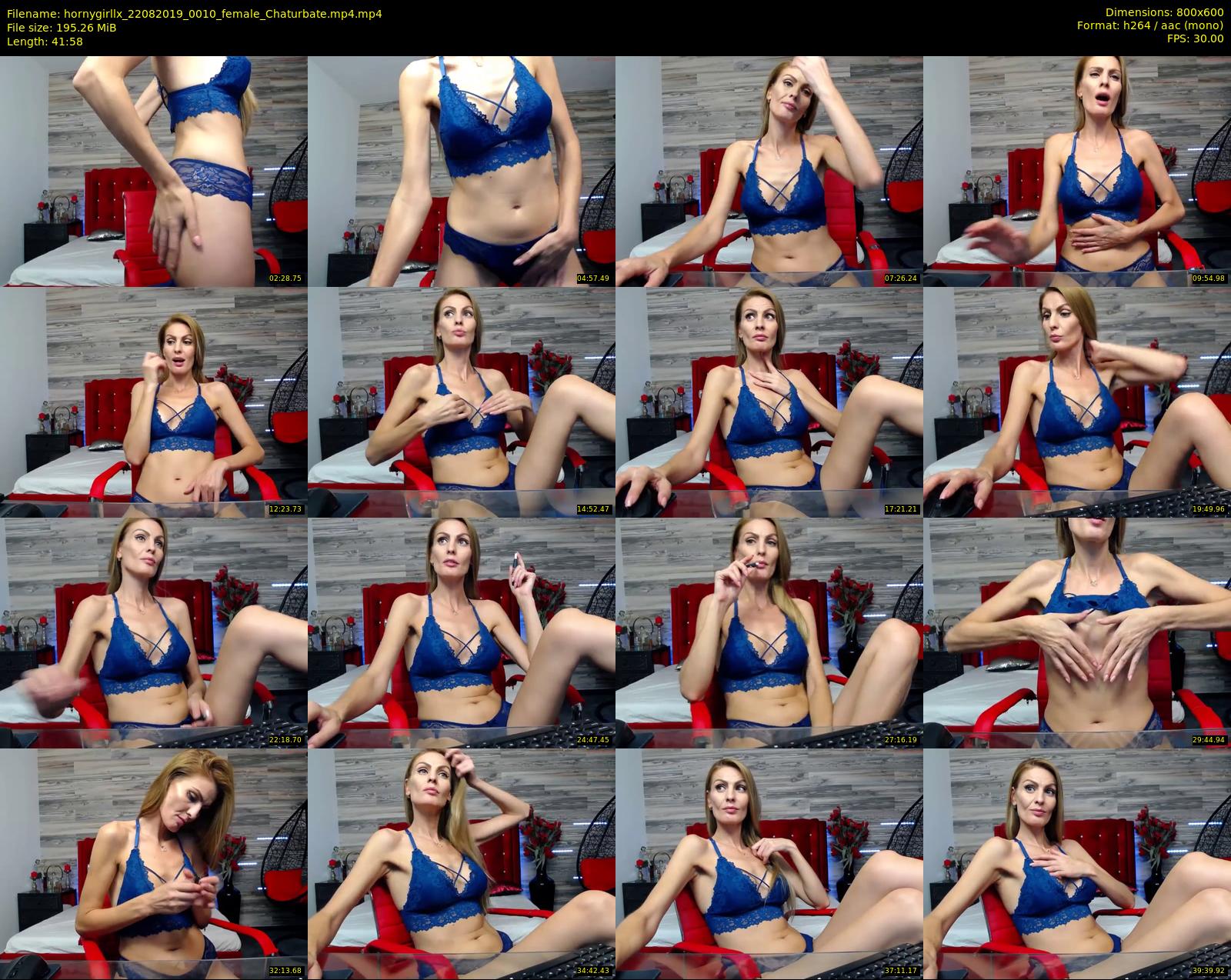 hornygirllx — 42 minute Chaturbate female cam show recording, 480p, Aug 22, 2019