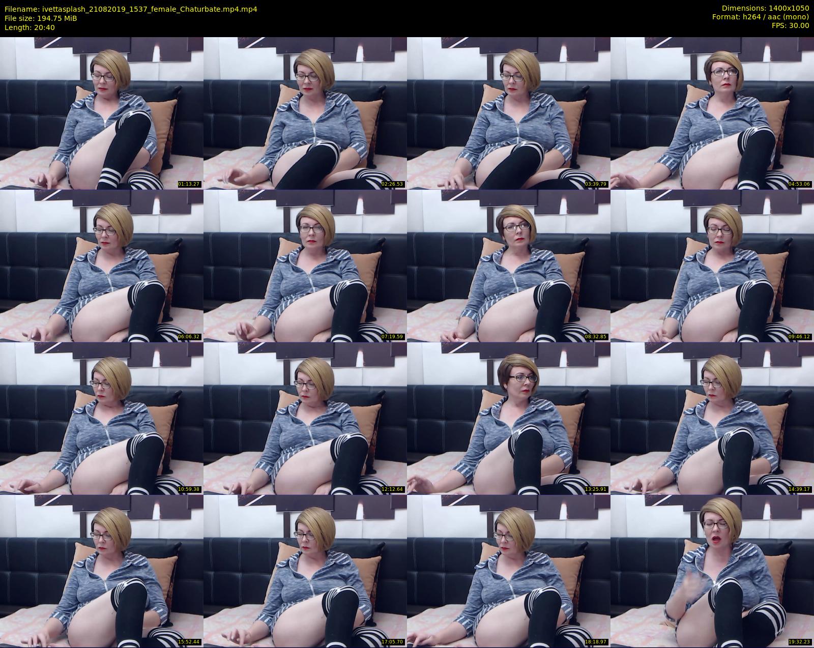 ivettasplash — 21 minute Chaturbate female cam show recording, 720p, Aug 21, 2019