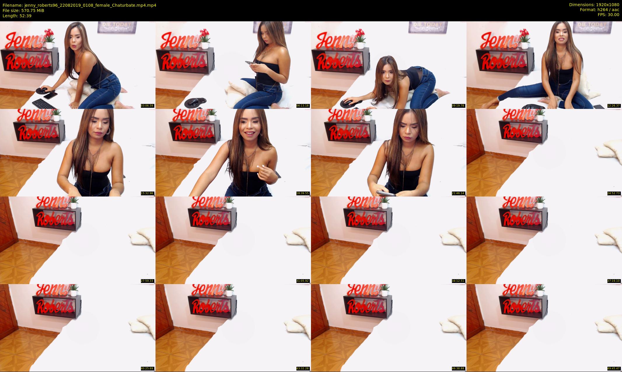 jenny_roberts96 — 53 minute Chaturbate female cam show recording, 1080p, Aug 22, 2019