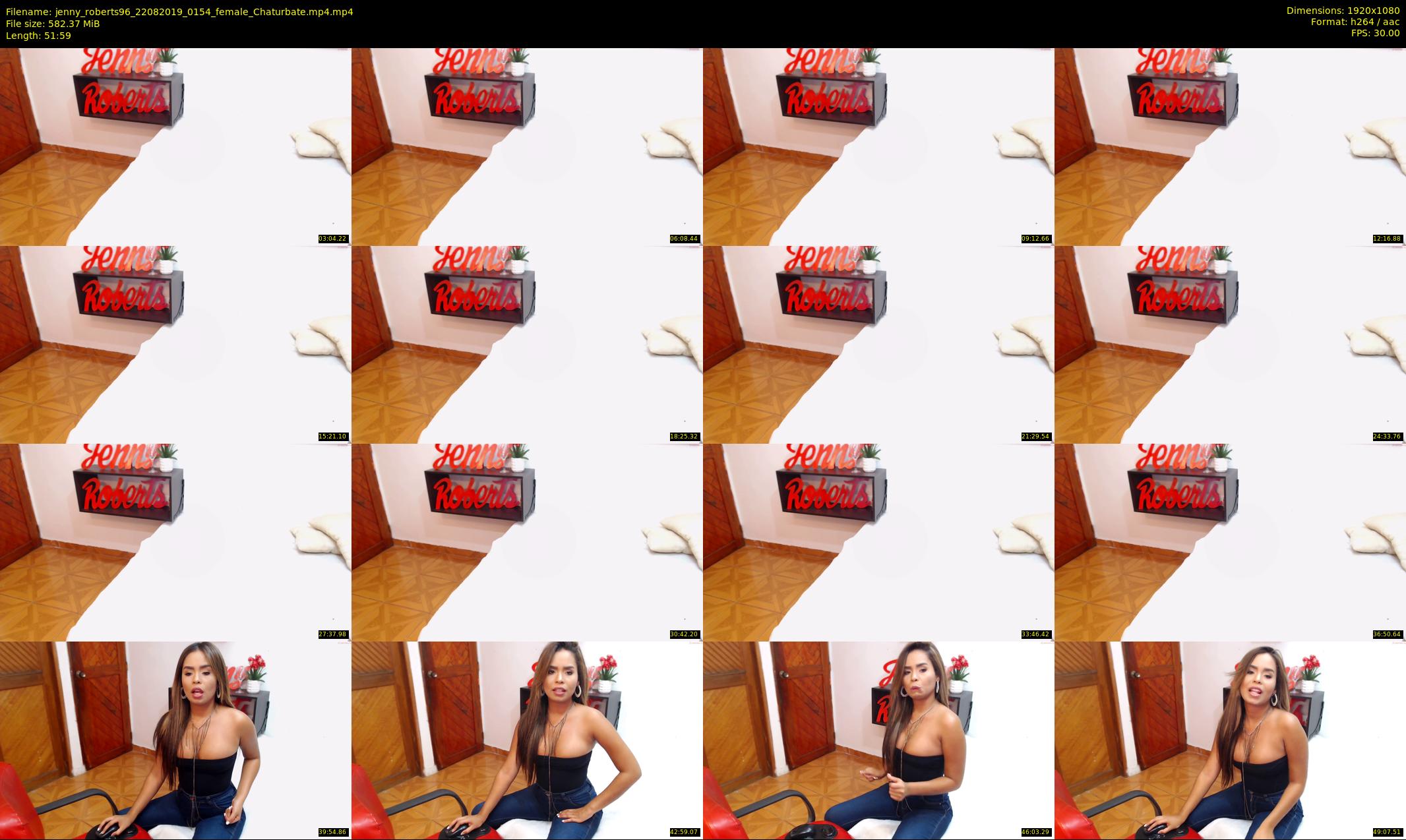 jenny_roberts96 — 52 minute Chaturbate female cam show recording, 1080p, Aug 22, 2019