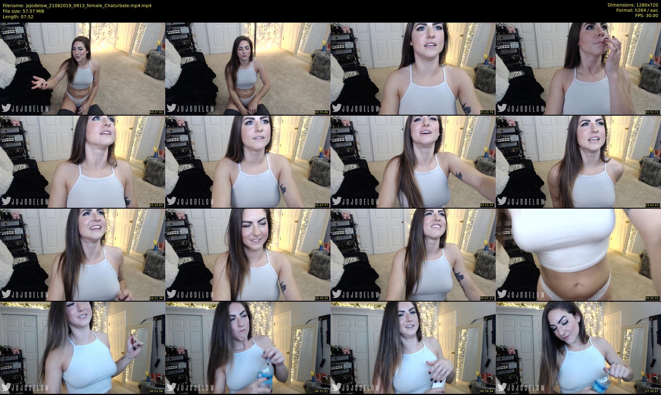 jojodelow — 8 minute Chaturbate female cam show recording, 720p, Aug 21, 2019