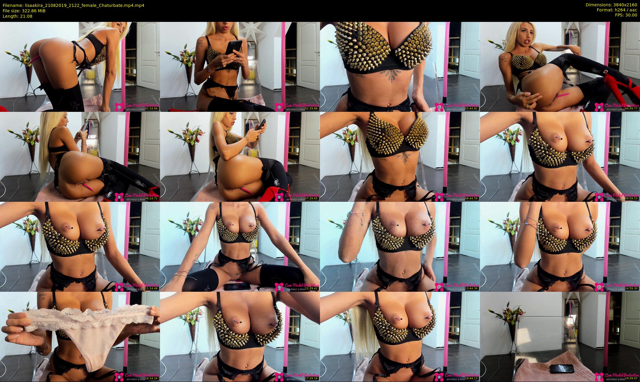 lisaakira — 22 minute Chaturbate female cam show recording, 4K, Aug 21, 2019