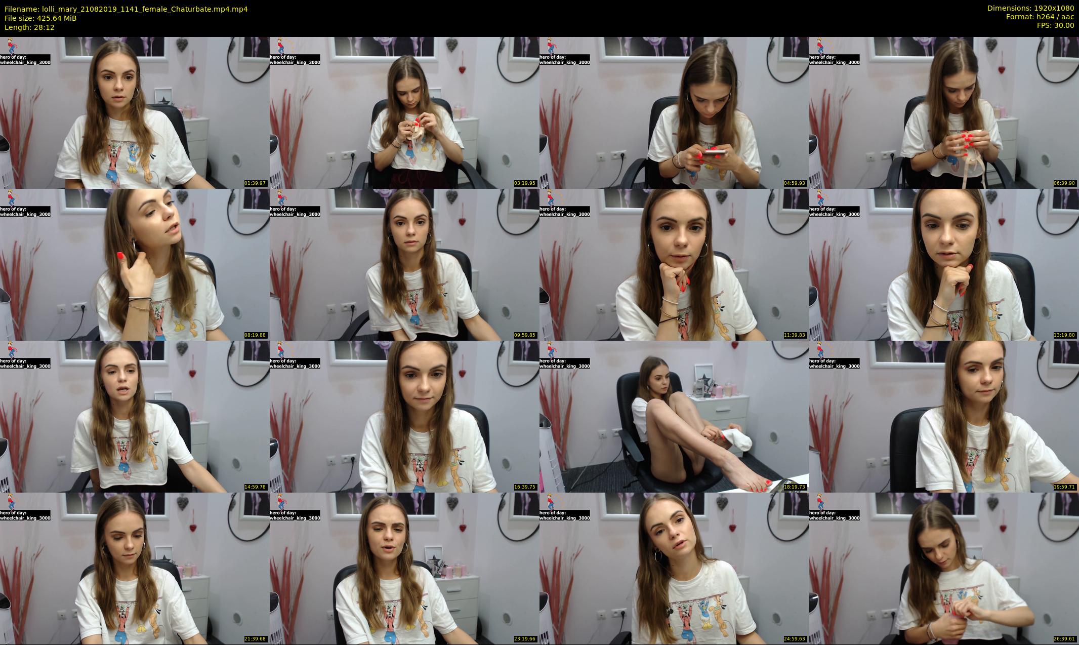 lolli_mary — 29 minute Chaturbate female cam show recording, 1080p, Aug 21, 2019