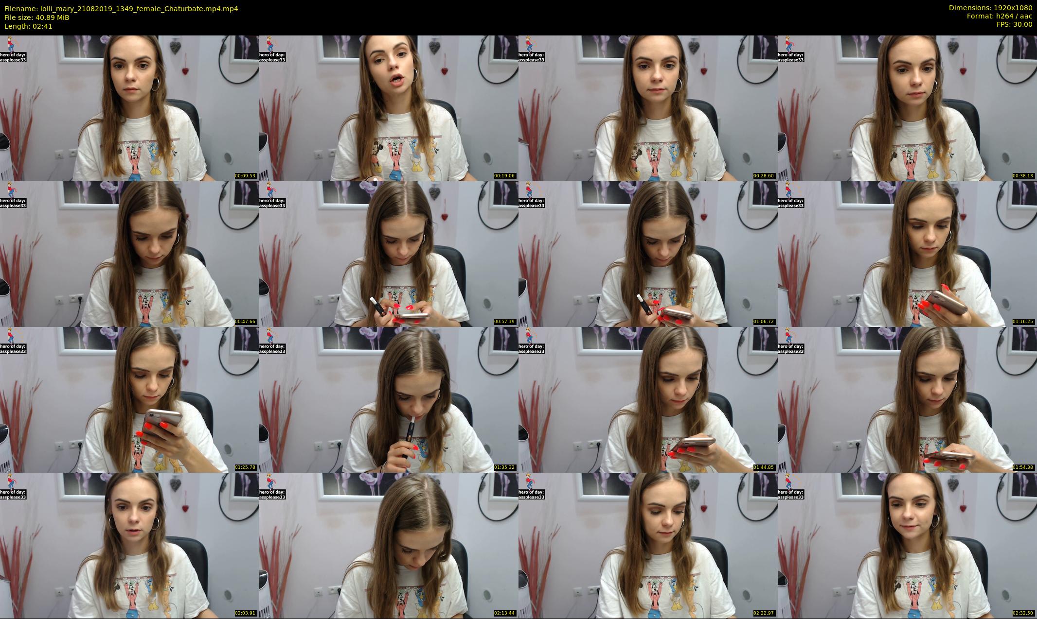 lolli_mary — 3 minute Chaturbate female cam show recording, 1080p, Aug 21, 2019
