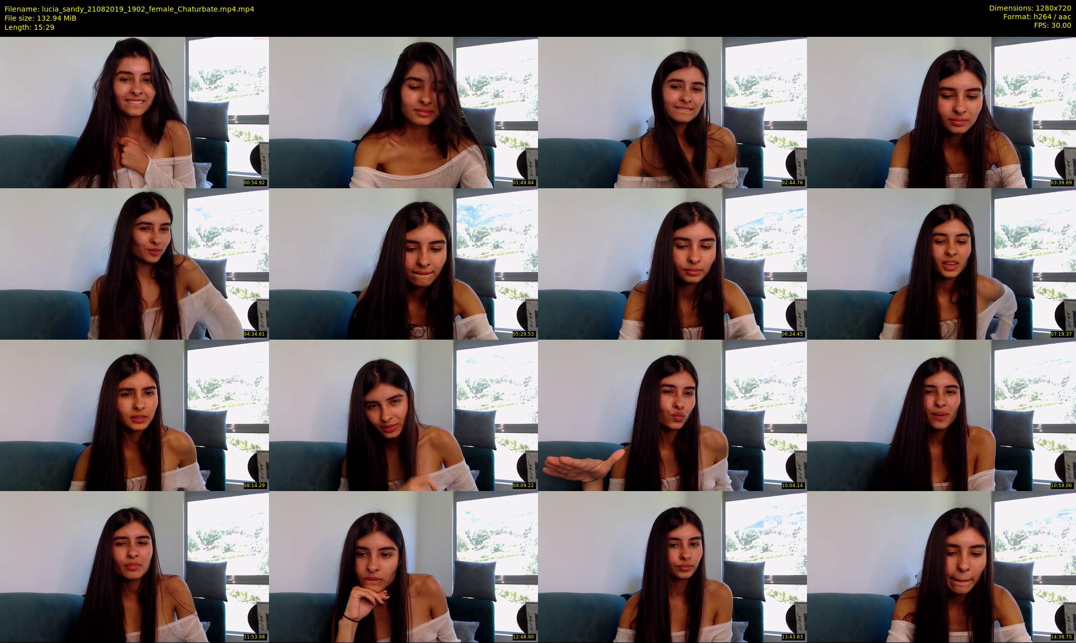 lucia_sandy — 16 minute Chaturbate female cam show recording, 720p, Aug 21, 2019