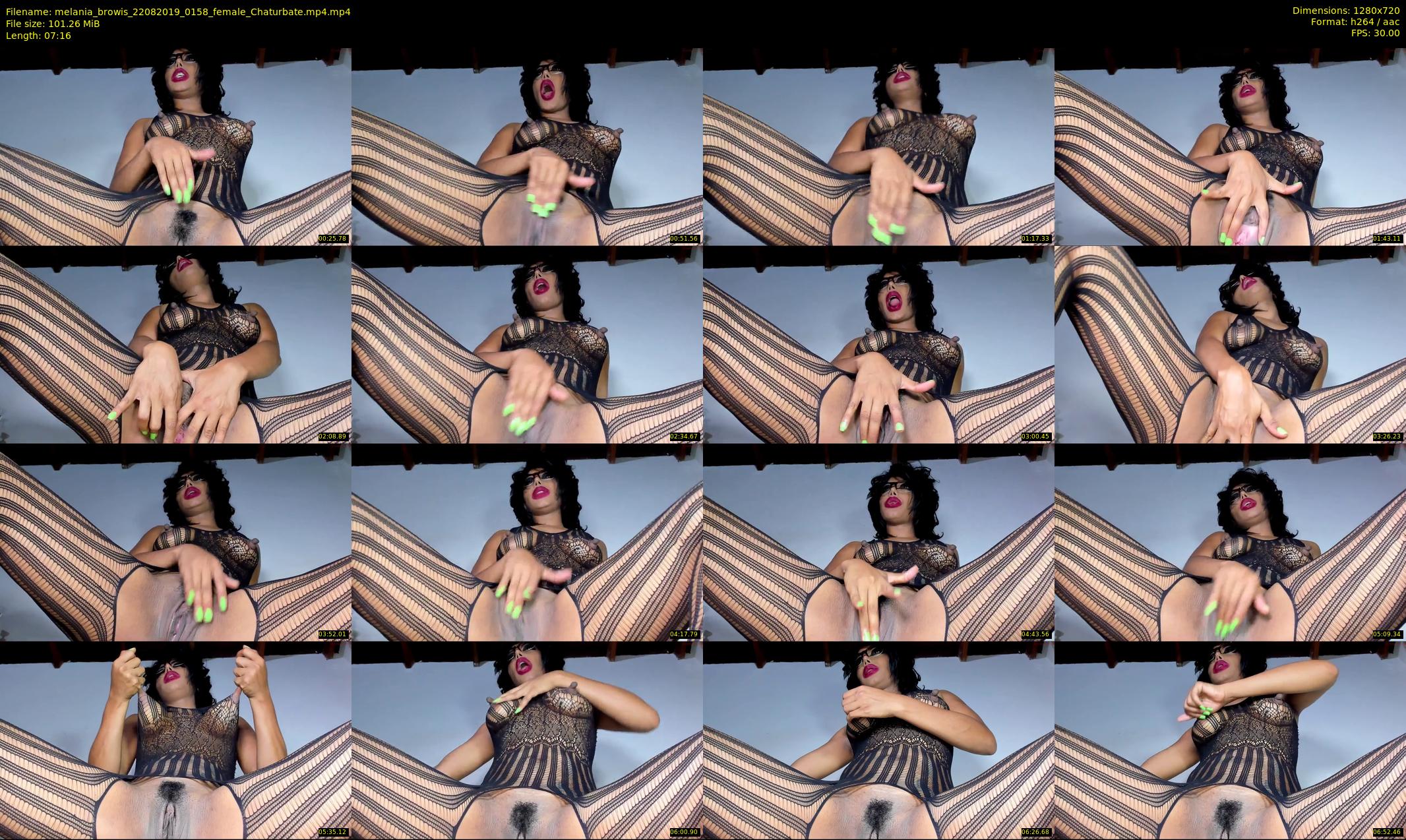melania_browis — 8 minute Chaturbate female cam show recording, 720p, Aug 22, 2019