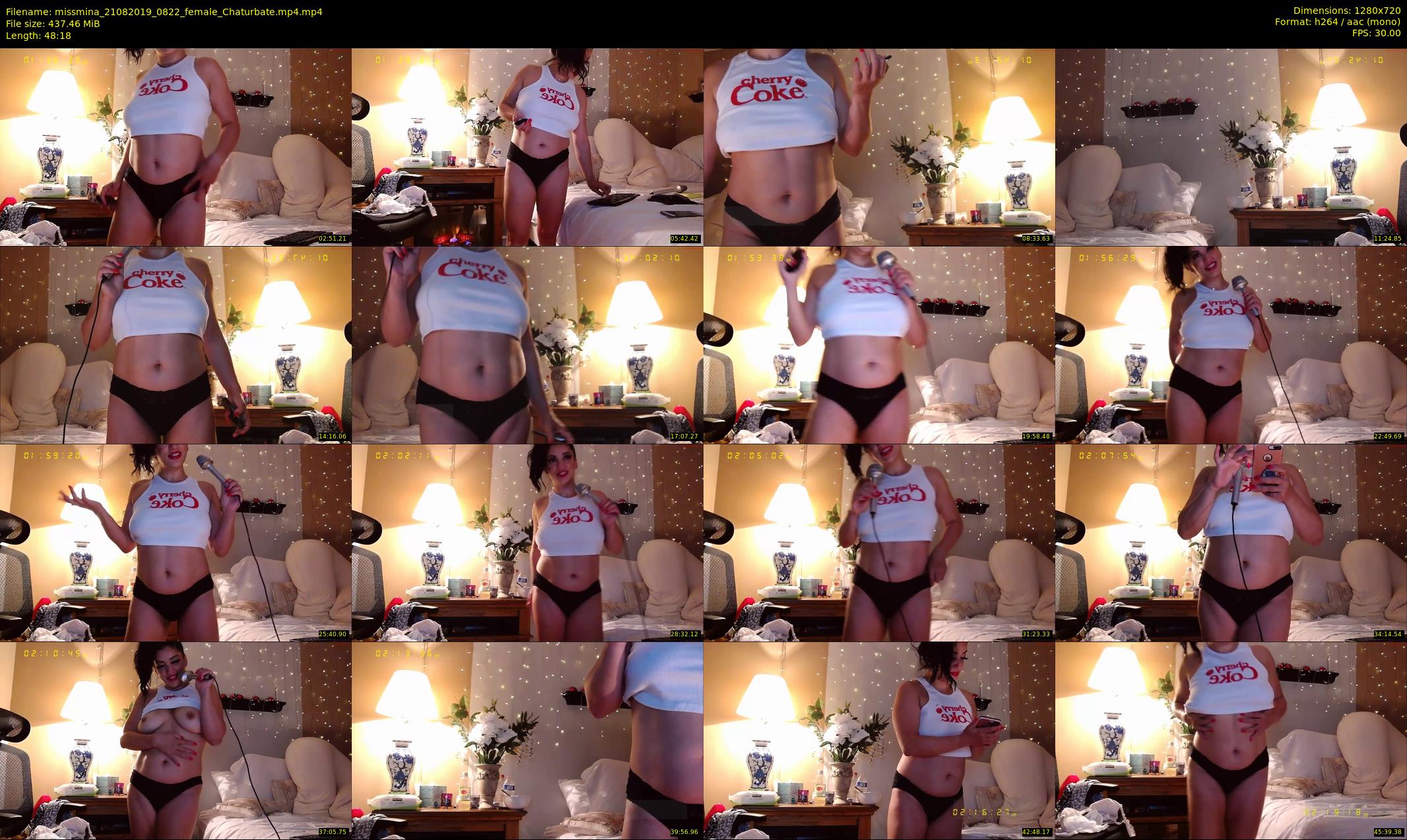 missmina — 49 minute Chaturbate female cam show recording, 720p, Aug 21, 2019