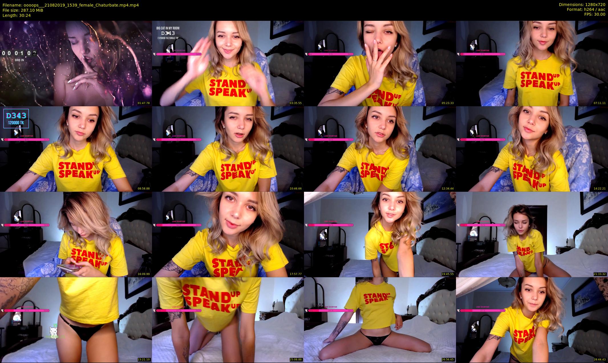 oooops__ — 31 minute Chaturbate female cam show recording, 720p, Aug 21, 2019