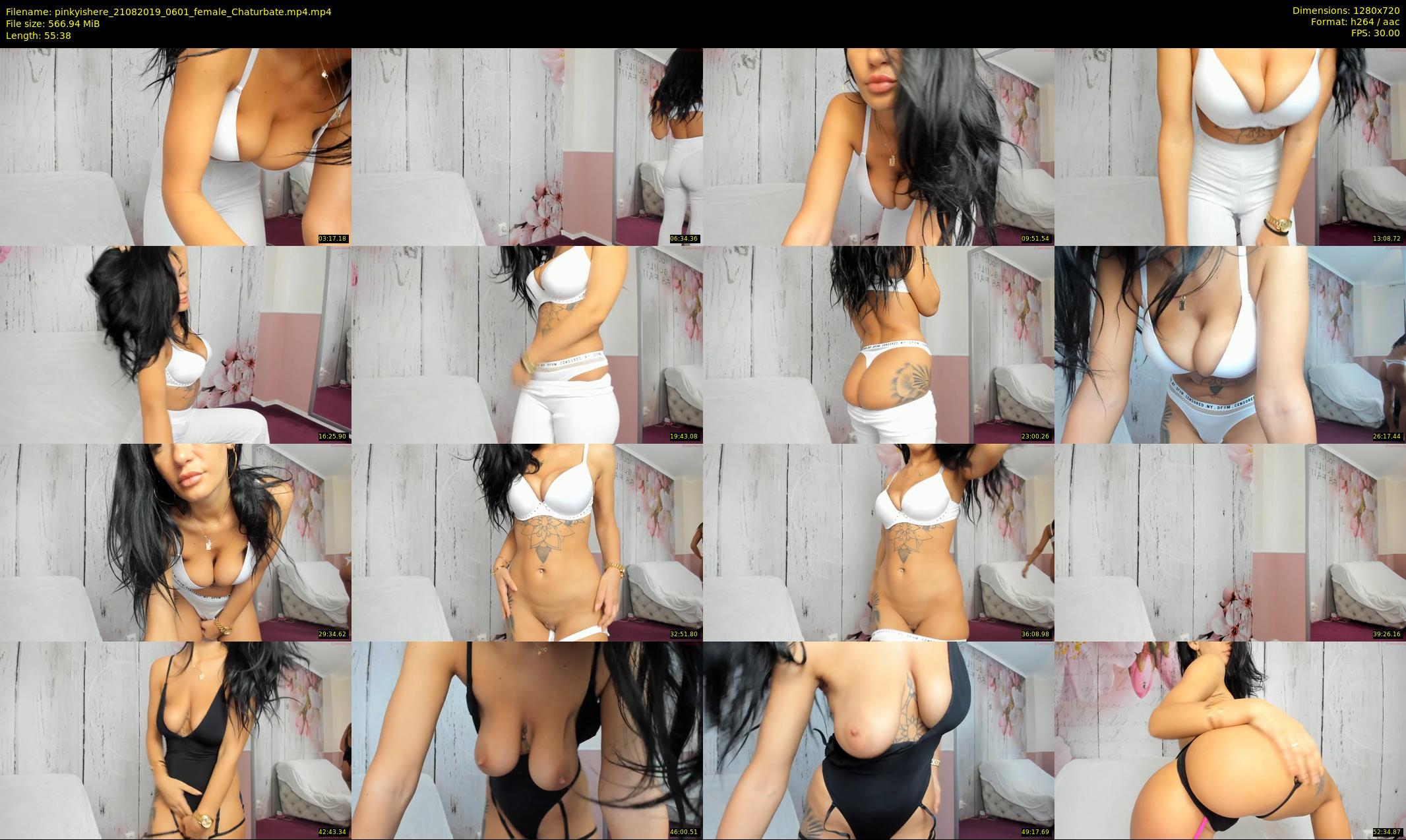 pinkyishere — 56 minute Chaturbate female cam show recording, 720p, Aug 21, 2019