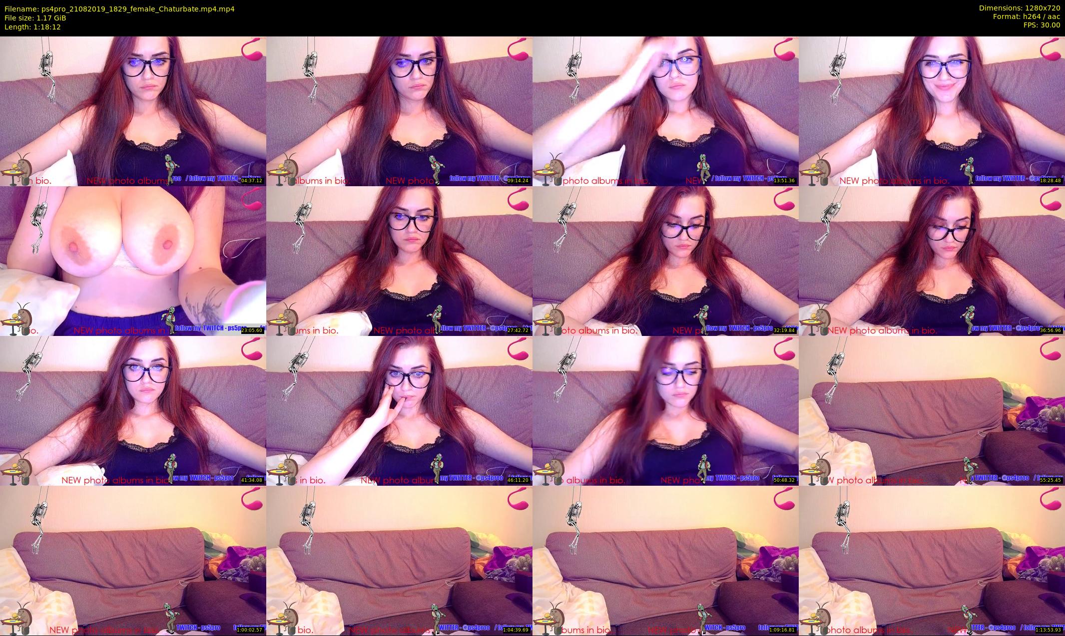 ps4pro — 79 minute Chaturbate female cam show recording, 720p, Aug 21, 2019