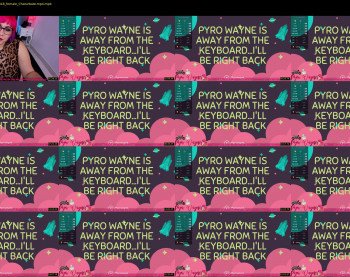 pyrowayne — 25 minute Chaturbate female cam show recording, 720p, Aug 22, 2019