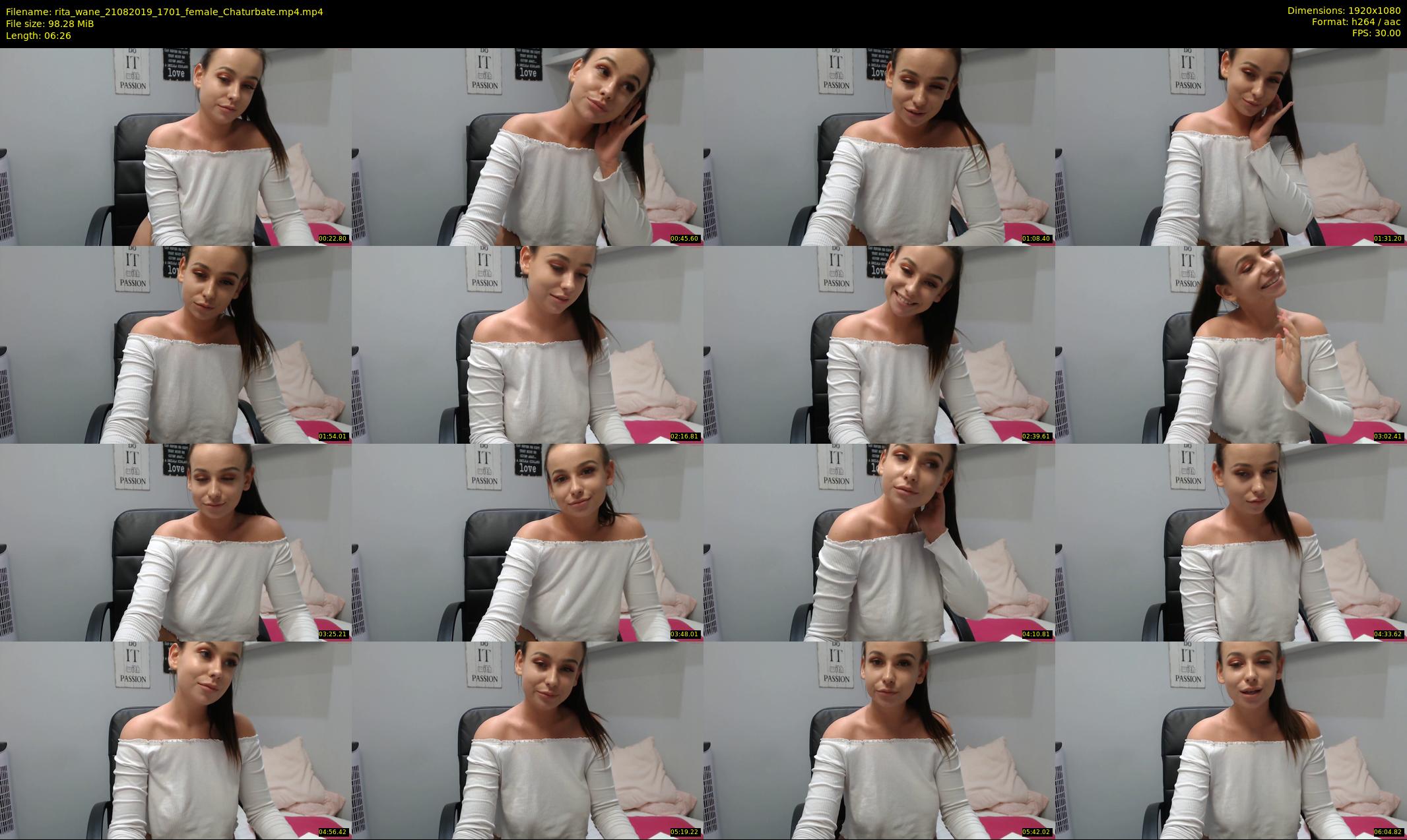 rita_wane — 7 minute Chaturbate female cam show recording, 1080p, Aug 21, 2019