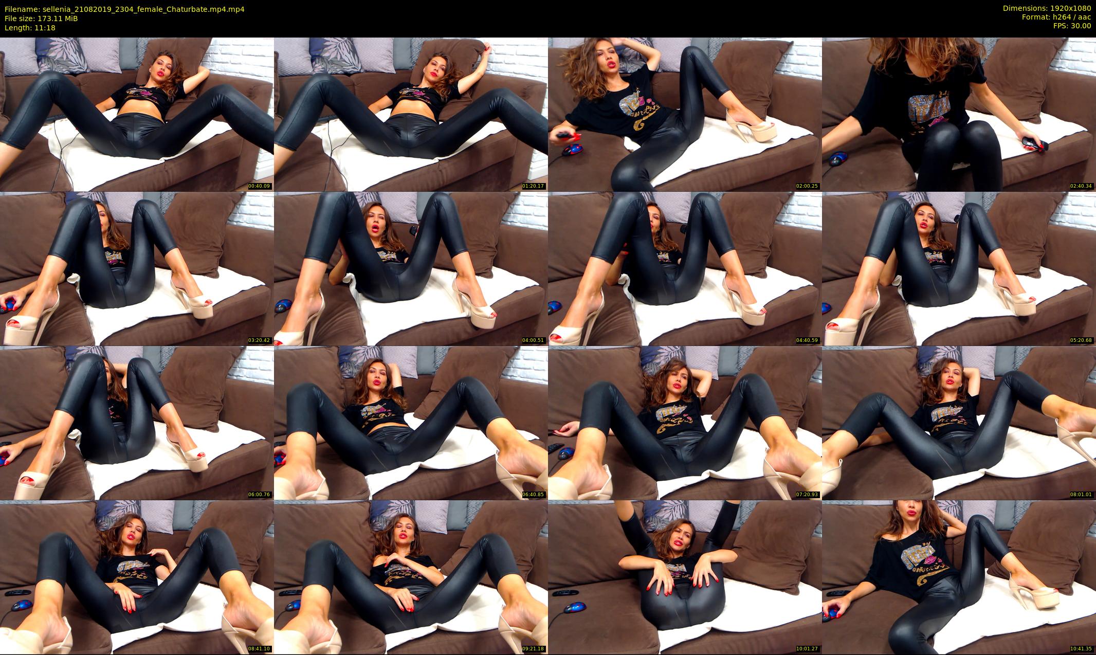 sellenia — 12 minute Chaturbate female cam show recording, 1080p, Aug 21, 2019