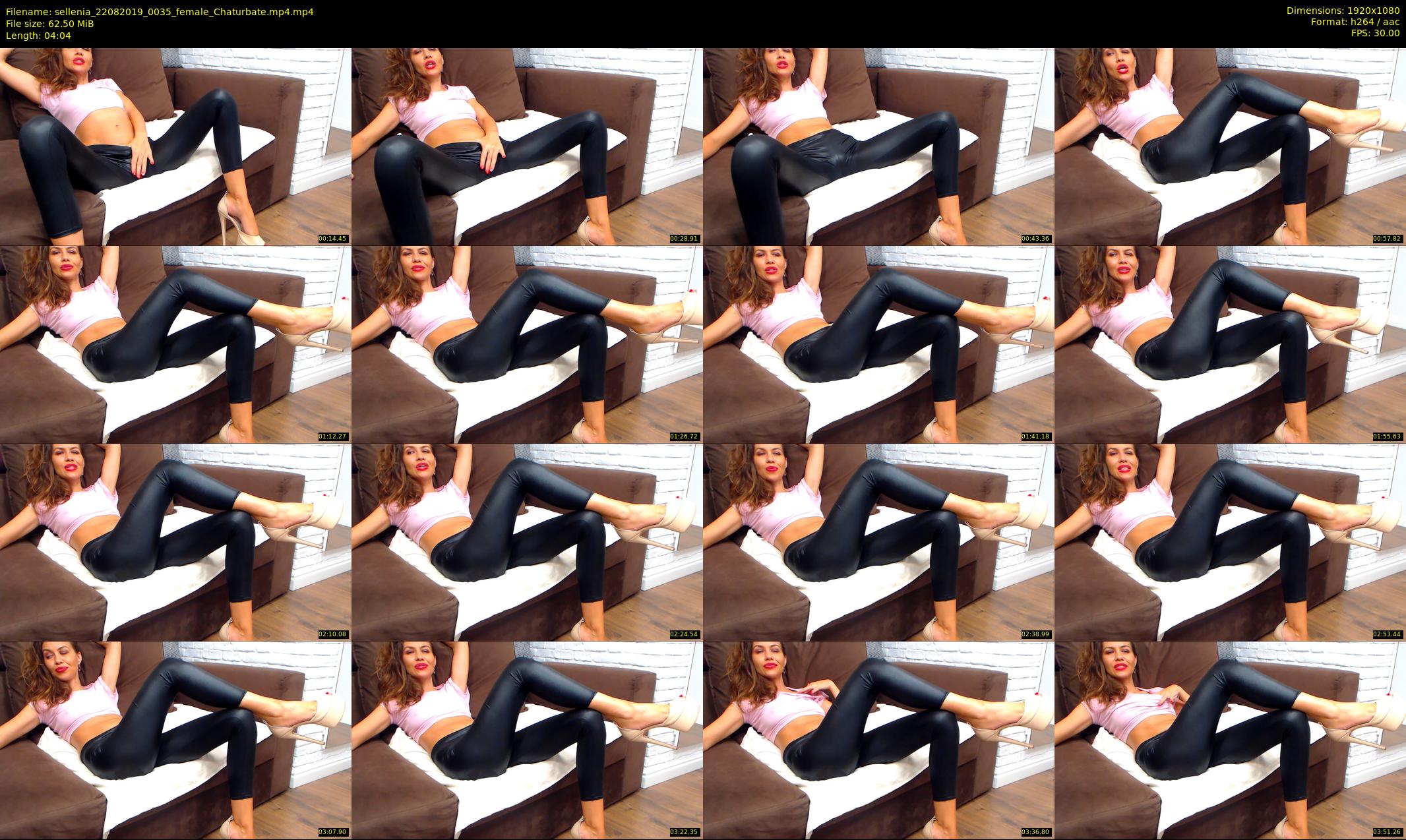 sellenia — 5 minute Chaturbate female cam show recording, 1080p, Aug 22, 2019