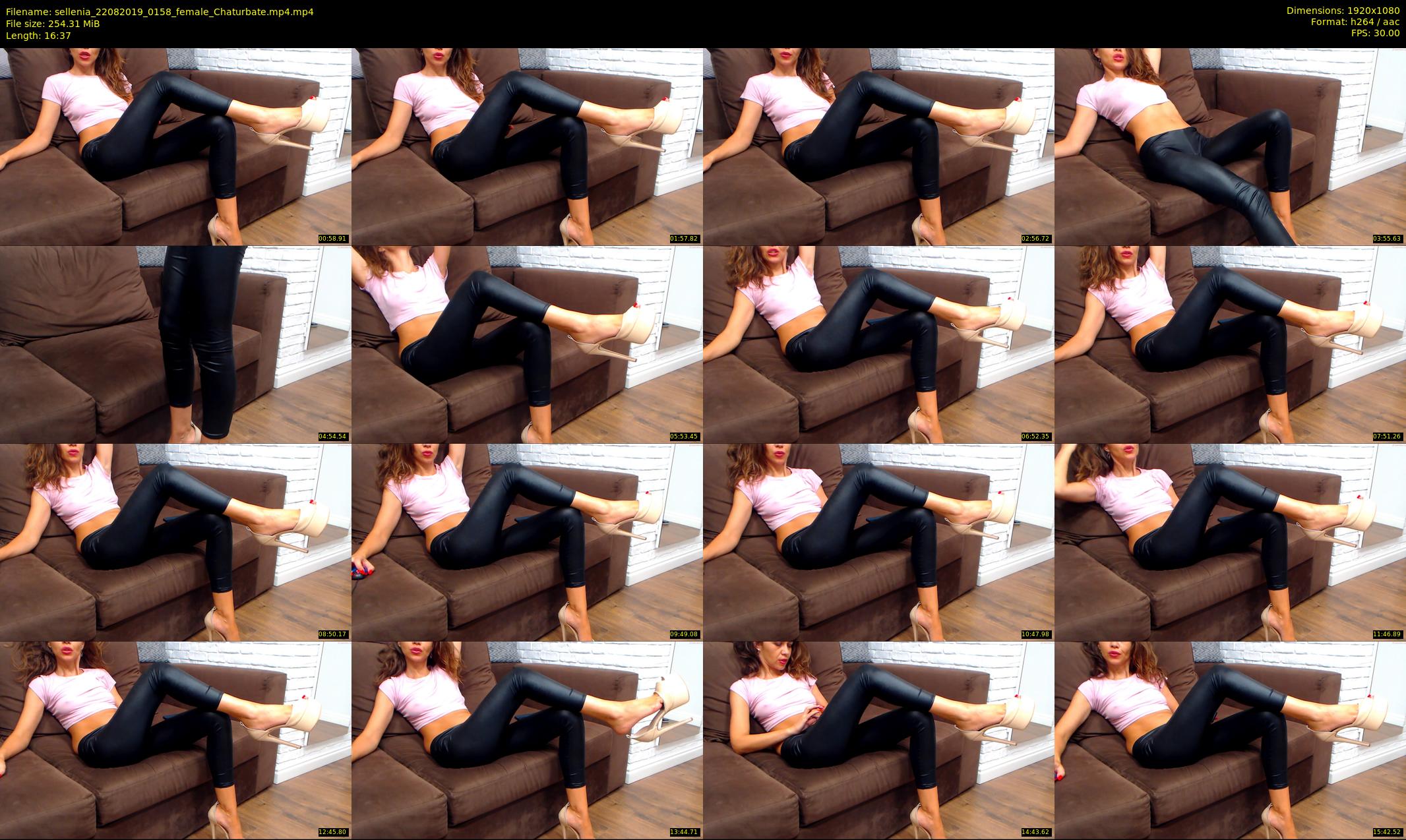 sellenia — 17 minute Chaturbate female cam show recording, 1080p, Aug 22, 2019