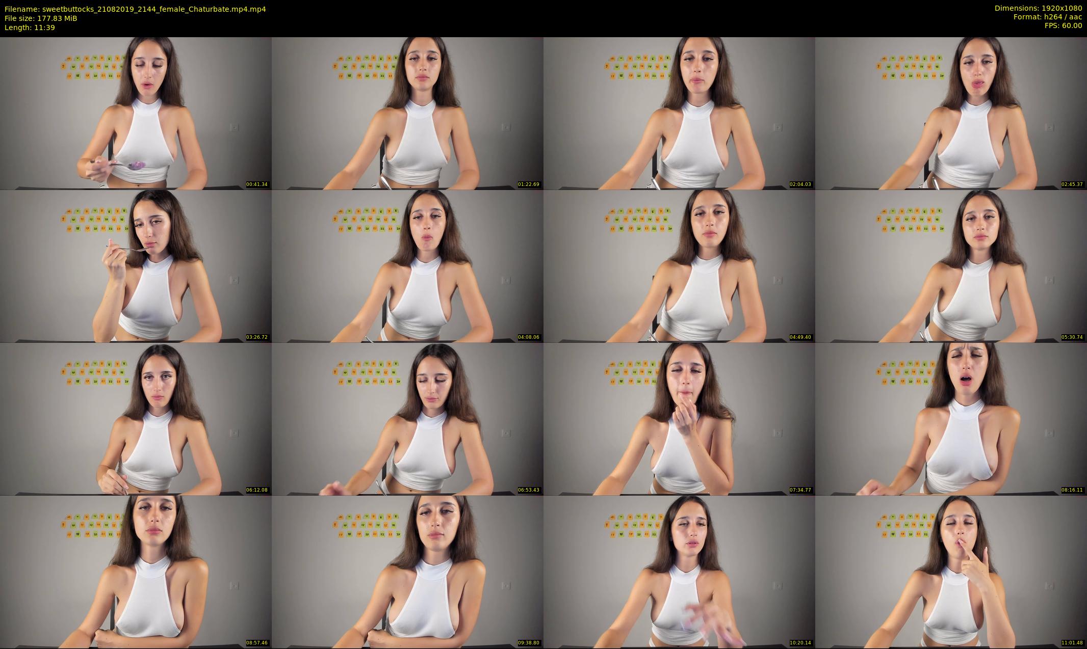 sweetbuttocks — 12 minute Chaturbate female cam show recording, 1080p, Aug 21, 2019