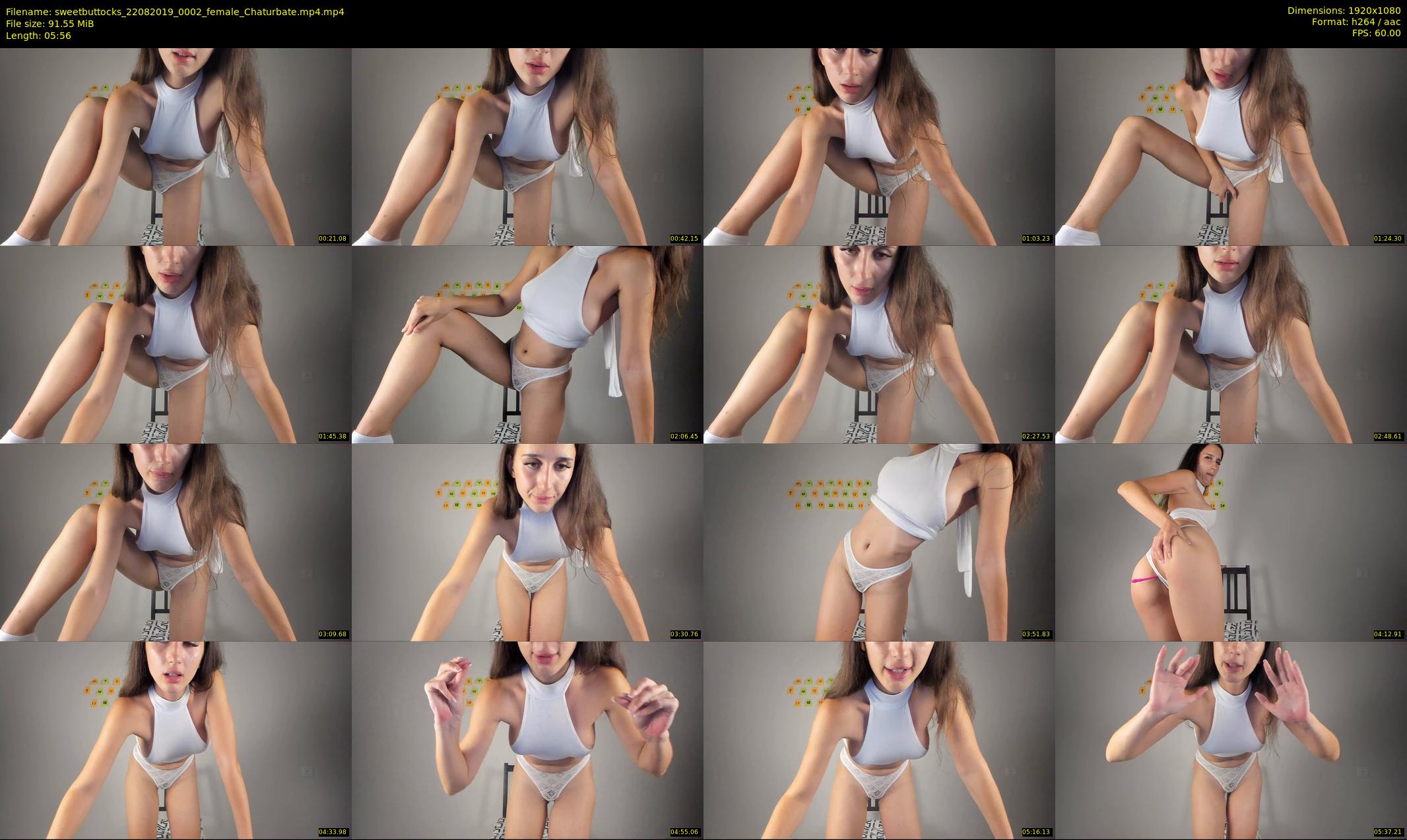 sweetbuttocks — 6 minute Chaturbate female cam show recording, 1080p, Aug 22, 2019
