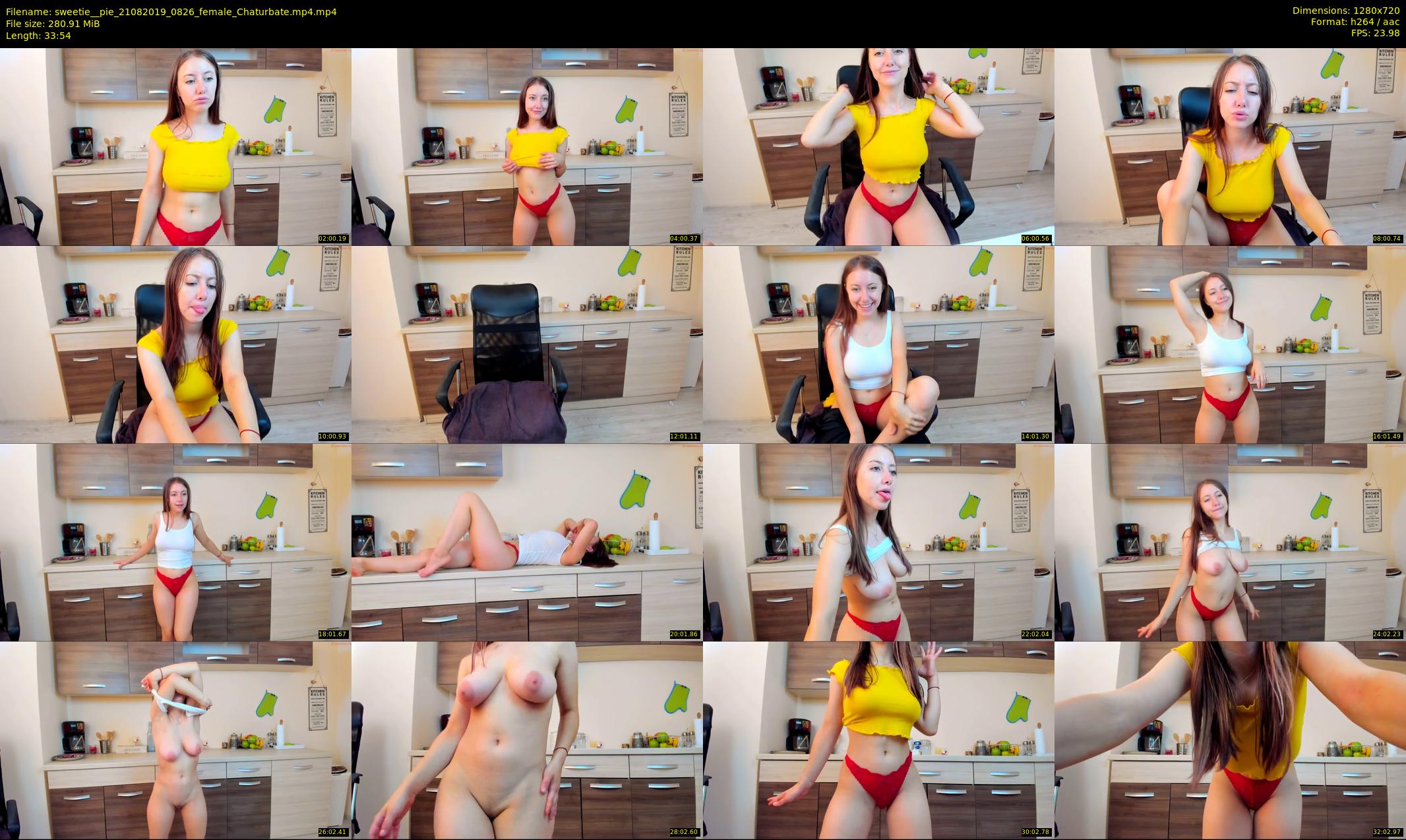 sweetie__pie — 34 minute Chaturbate female cam show recording, 720p, Aug 21, 2019