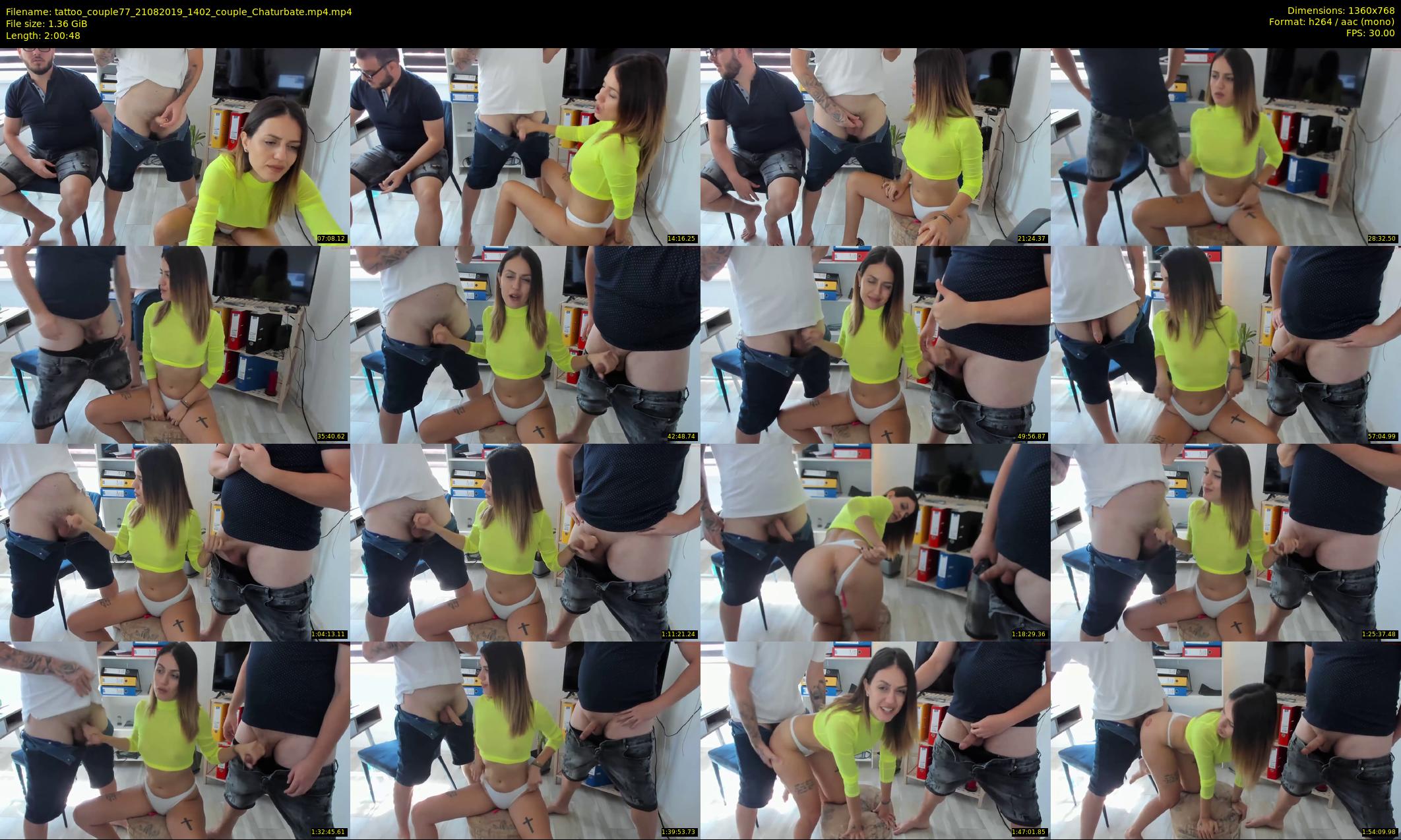 tattoo_couple77 — 121 minute Chaturbate couple cam show recording, 720p, Aug 21, 2019