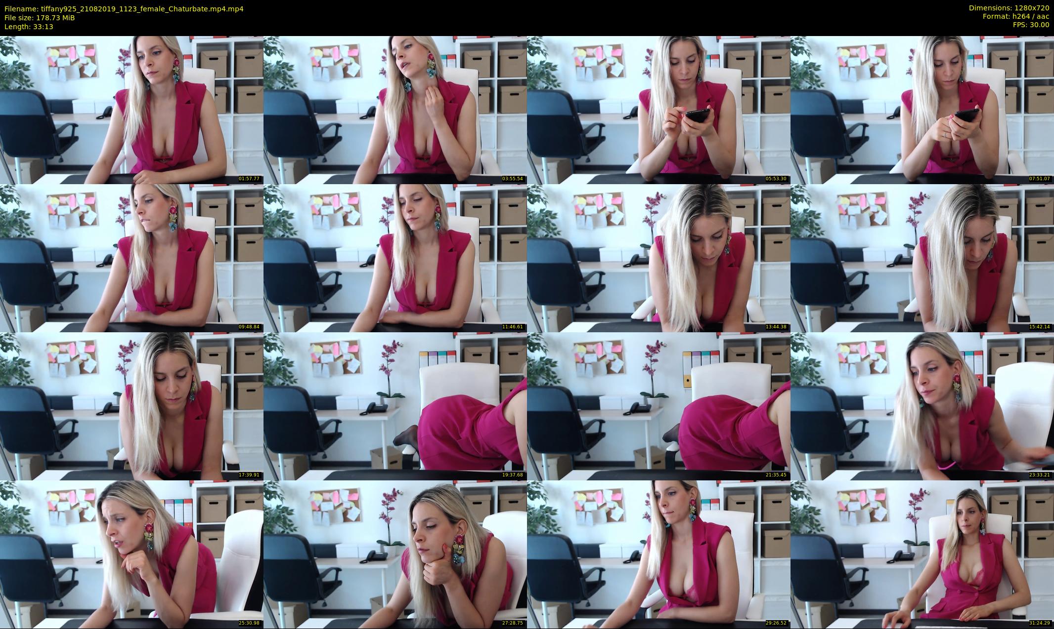 tiffany925 — 34 minute Chaturbate female cam show recording, 720p, Aug 21, 2019