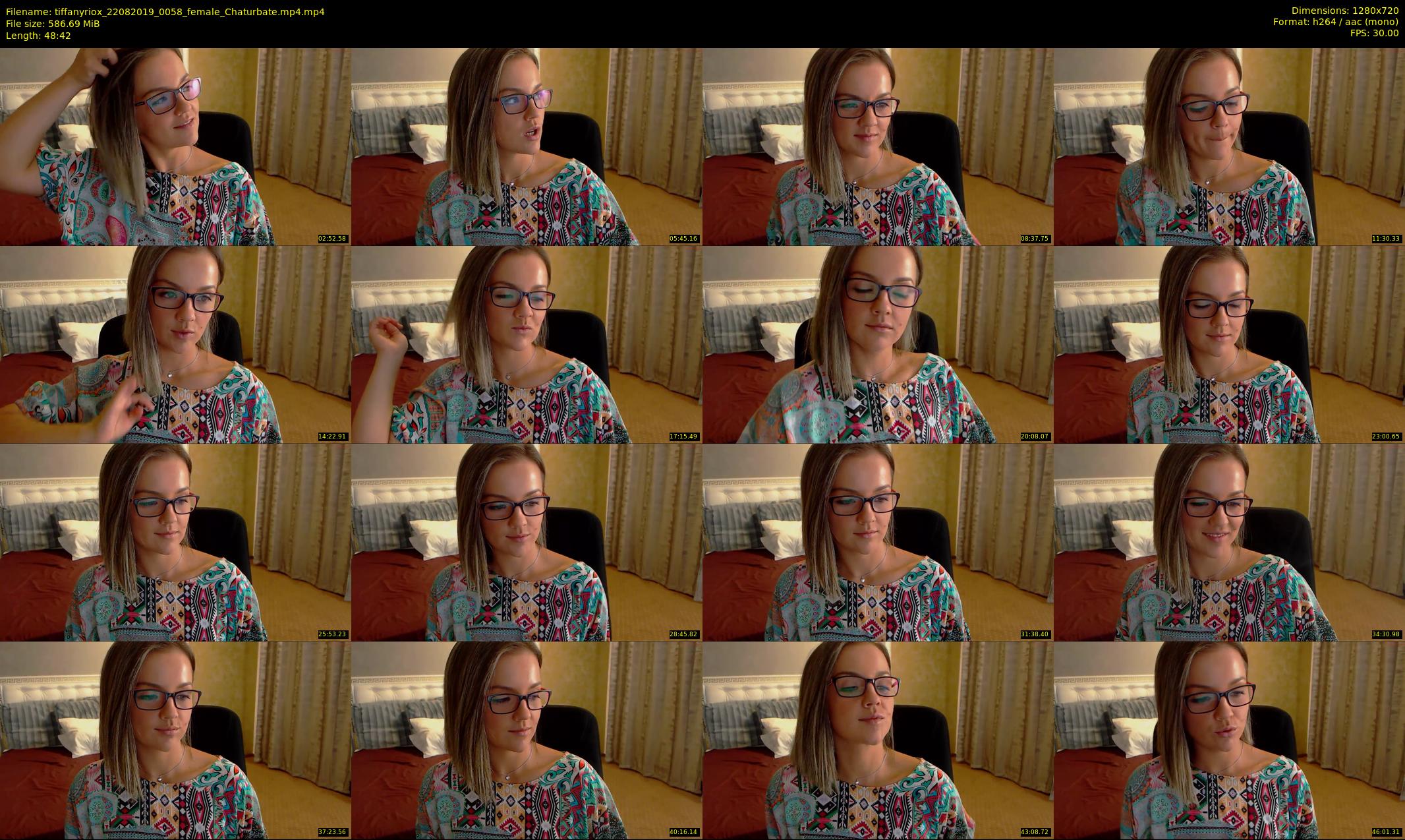 tiffanyriox — 49 minute Chaturbate female cam show recording, 720p, Aug 22, 2019