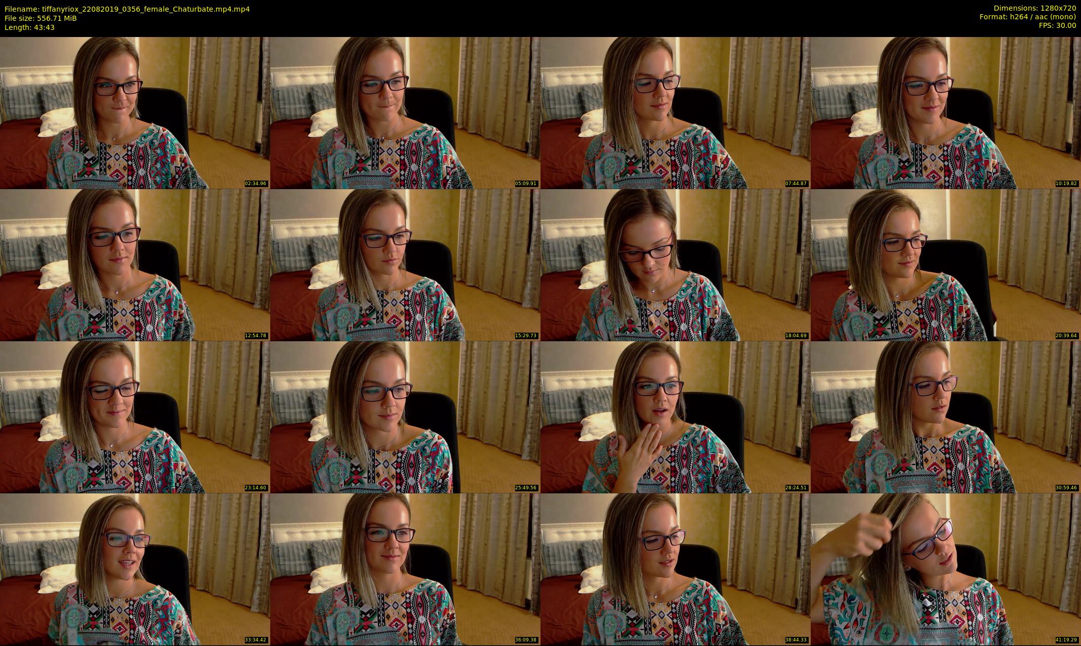 tiffanyriox — 44 minute Chaturbate female cam show recording, 720p, Aug 22, 2019